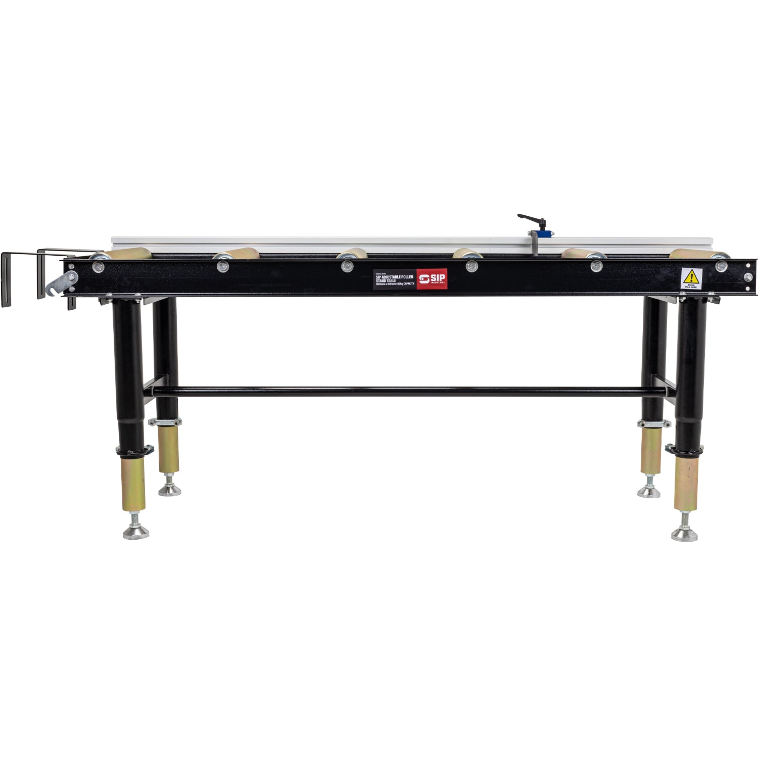 SIP Adjustable Roller Stand Table 1500mm x 400mm 400kg