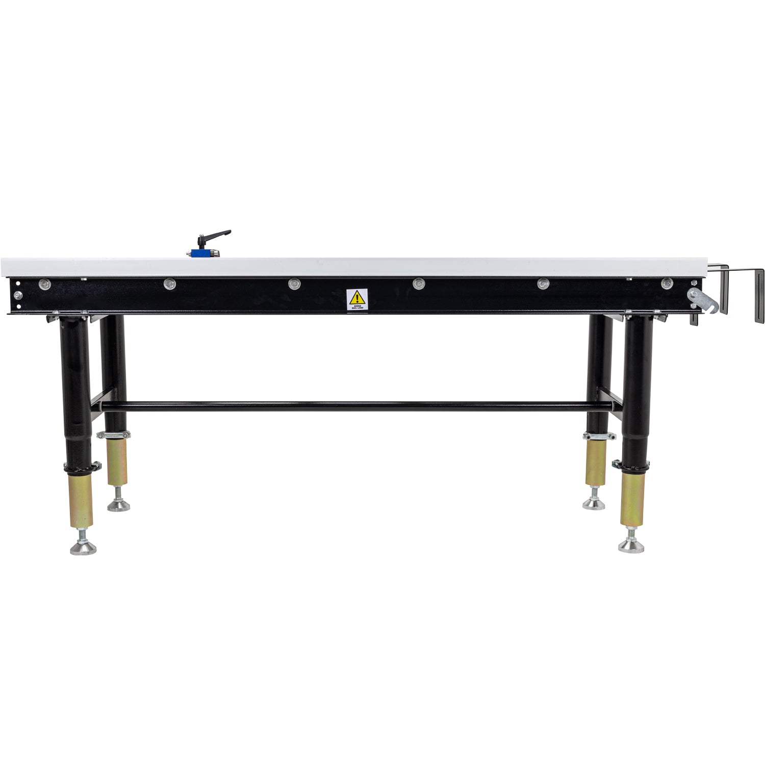 SIP Adjustable Roller Stand Table 1500mm x 400mm 400kg