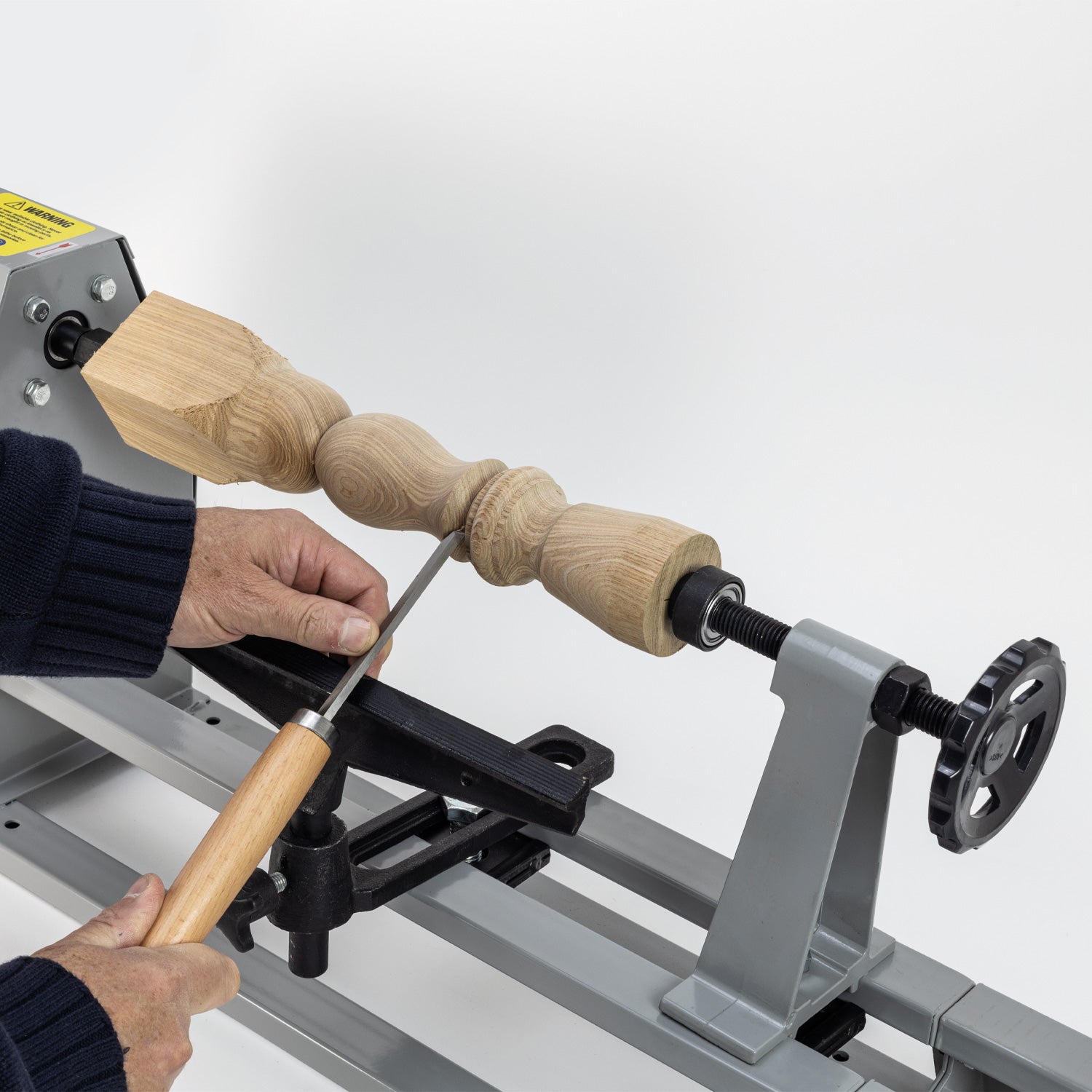 SIP 01458 14" x 40" Starter Wood Lathe with 3pc Chisel Kit
