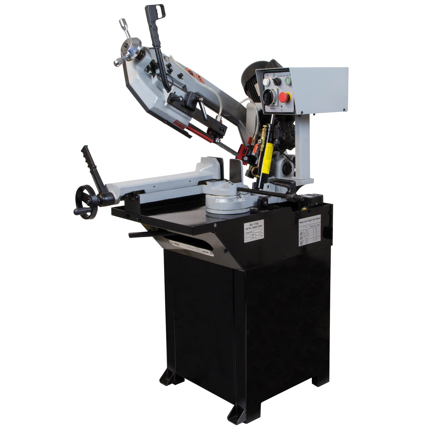 SIP 01520 Swivel Head Pull Down Metal Cutting Bandsaw 230v 8"