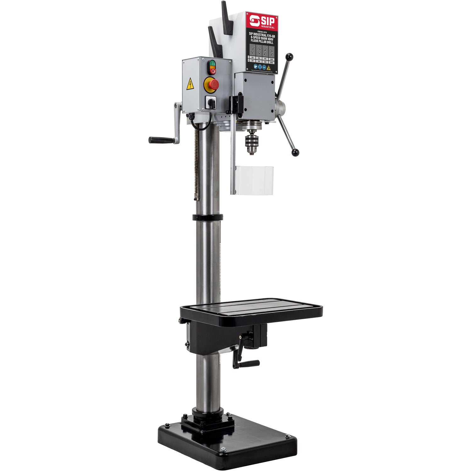 SIP 01719 Industrial F25-GB 8-Speed 900w 400v Floor Pillar Drill