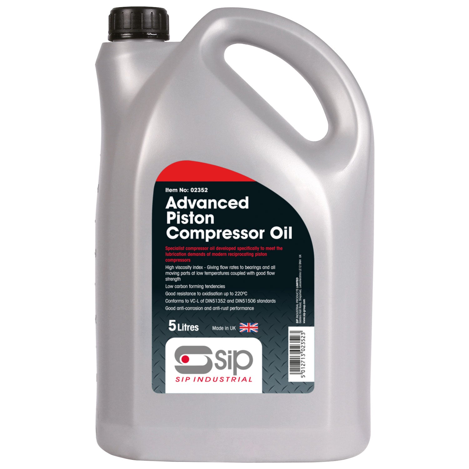 SIP 02352 5 Litre Specially Formulated Advanced Compressor Oil - SAE40