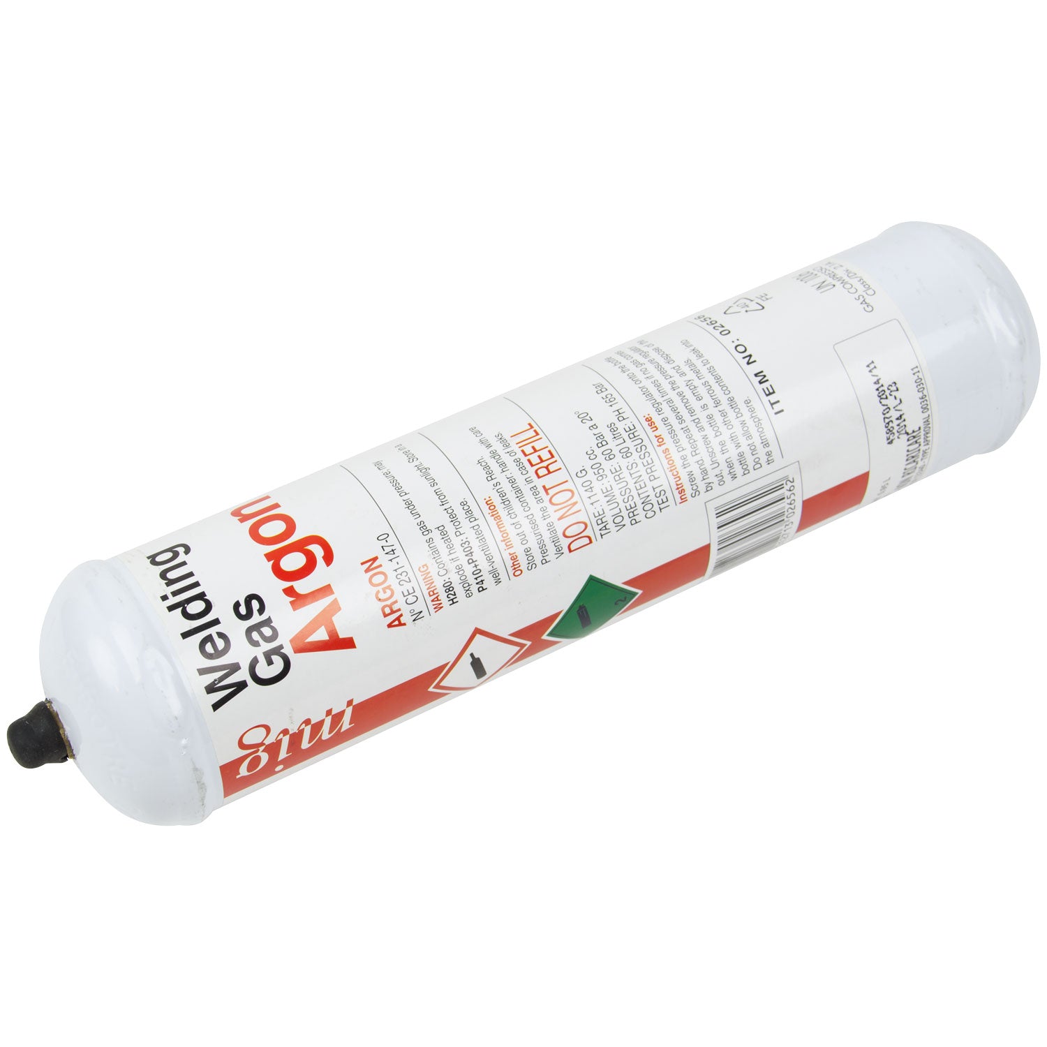 SIP 02656 390g Argon Disposable Gas Bottle