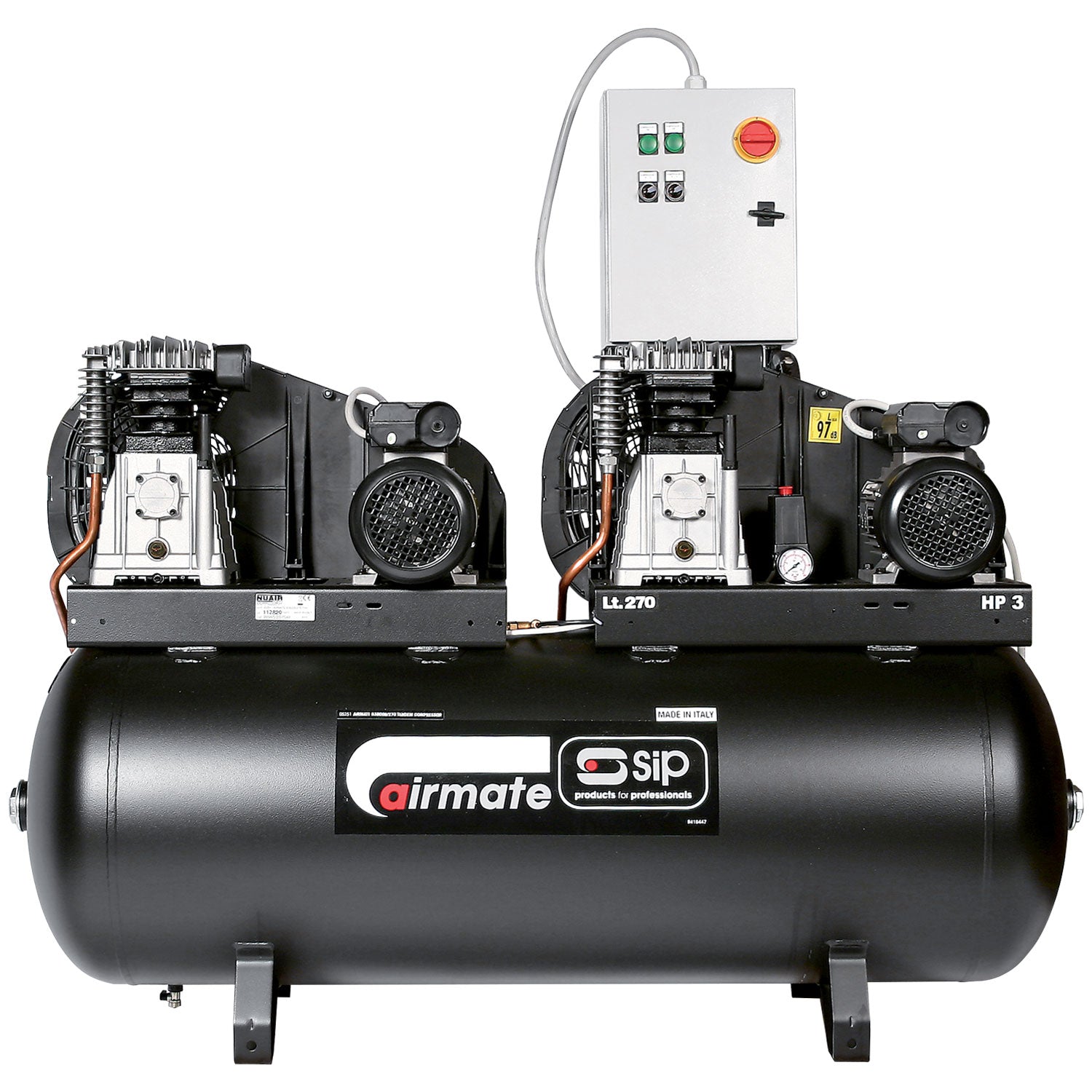 SIP 05251 Airmate B3800/270 Tandem Compressor