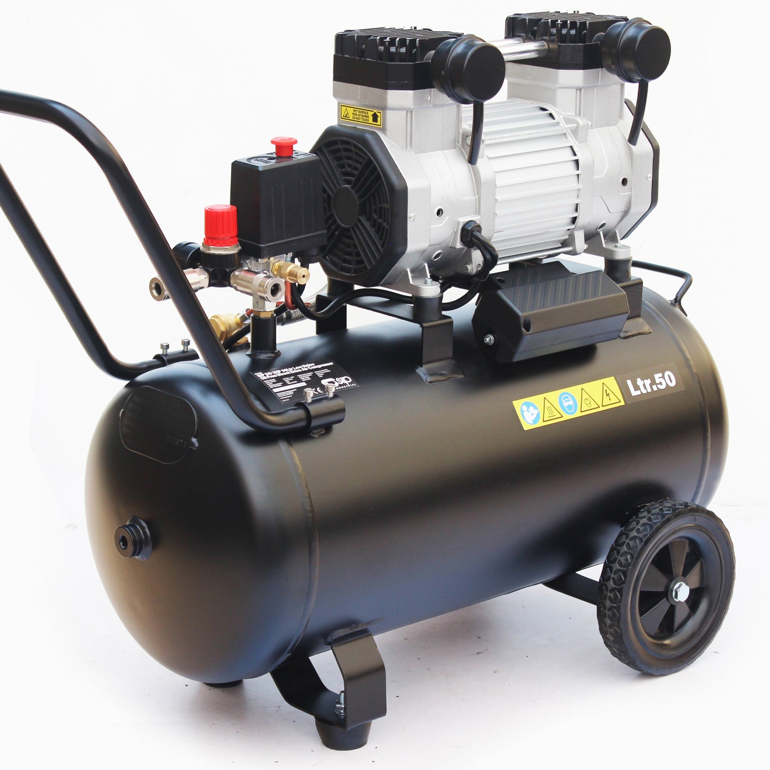 SIP 05480 DD 3hp 50ltr Low Noise Oil-Free Direct Drive Compressor
