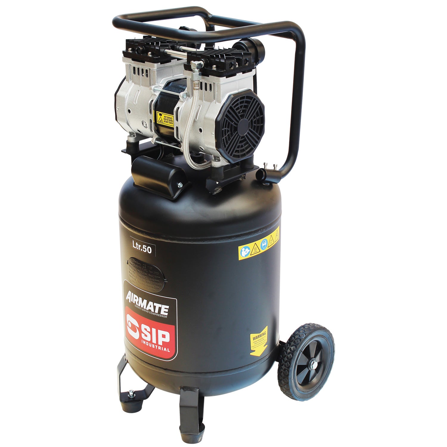 SIP 05483 DD 2hp 50ltr Low Noise Oil-Free Vertical Direct Drive Compressor
