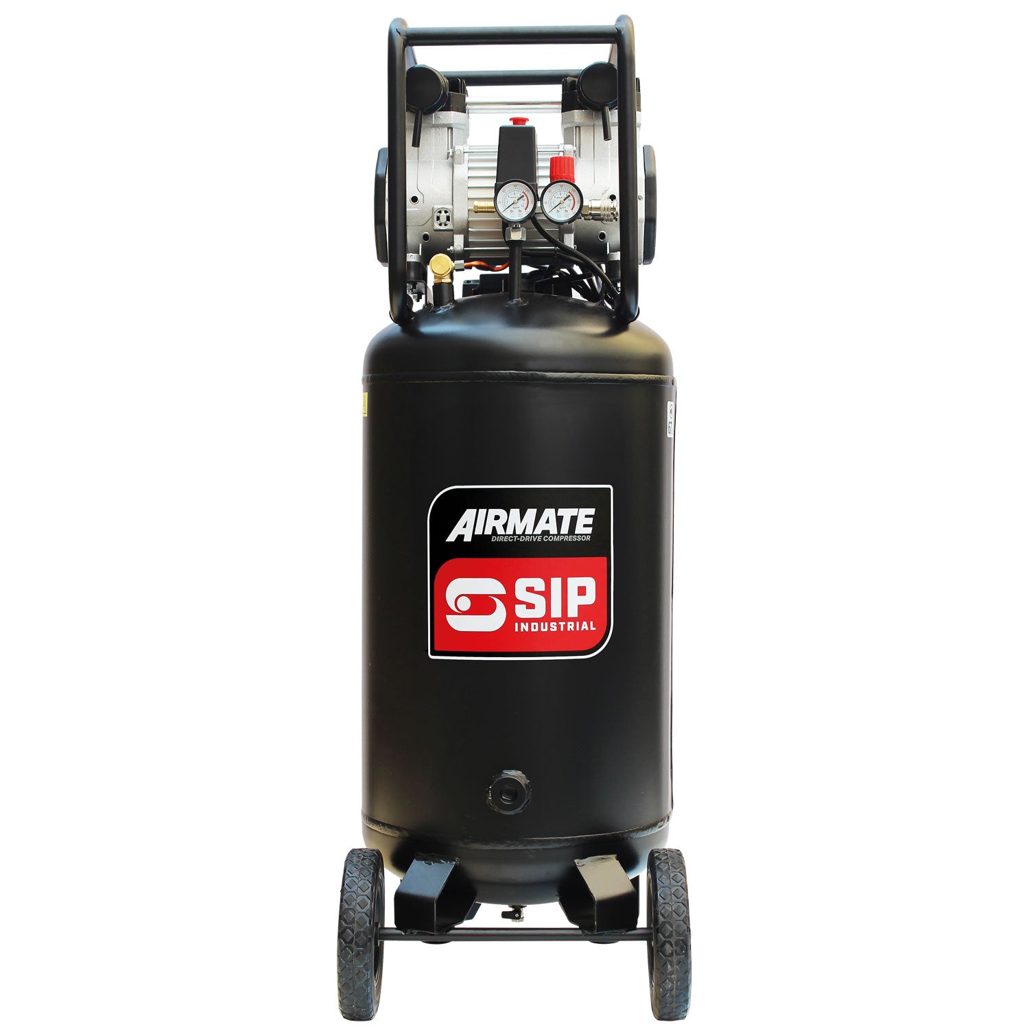 SIP 05484 DD 3hp 100ltr Low Noise Oil-Free Vertical Direct Drive Compressor