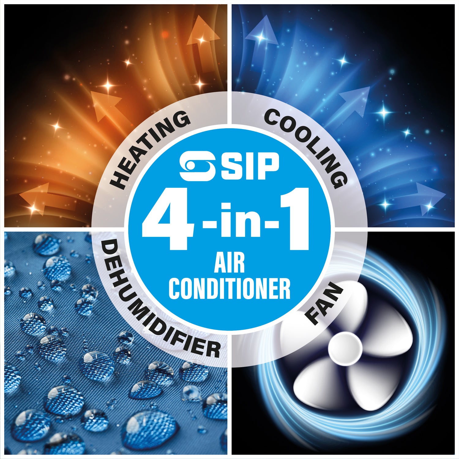 SIP 05647 4-in-1 Air Conditioner with Heat Function