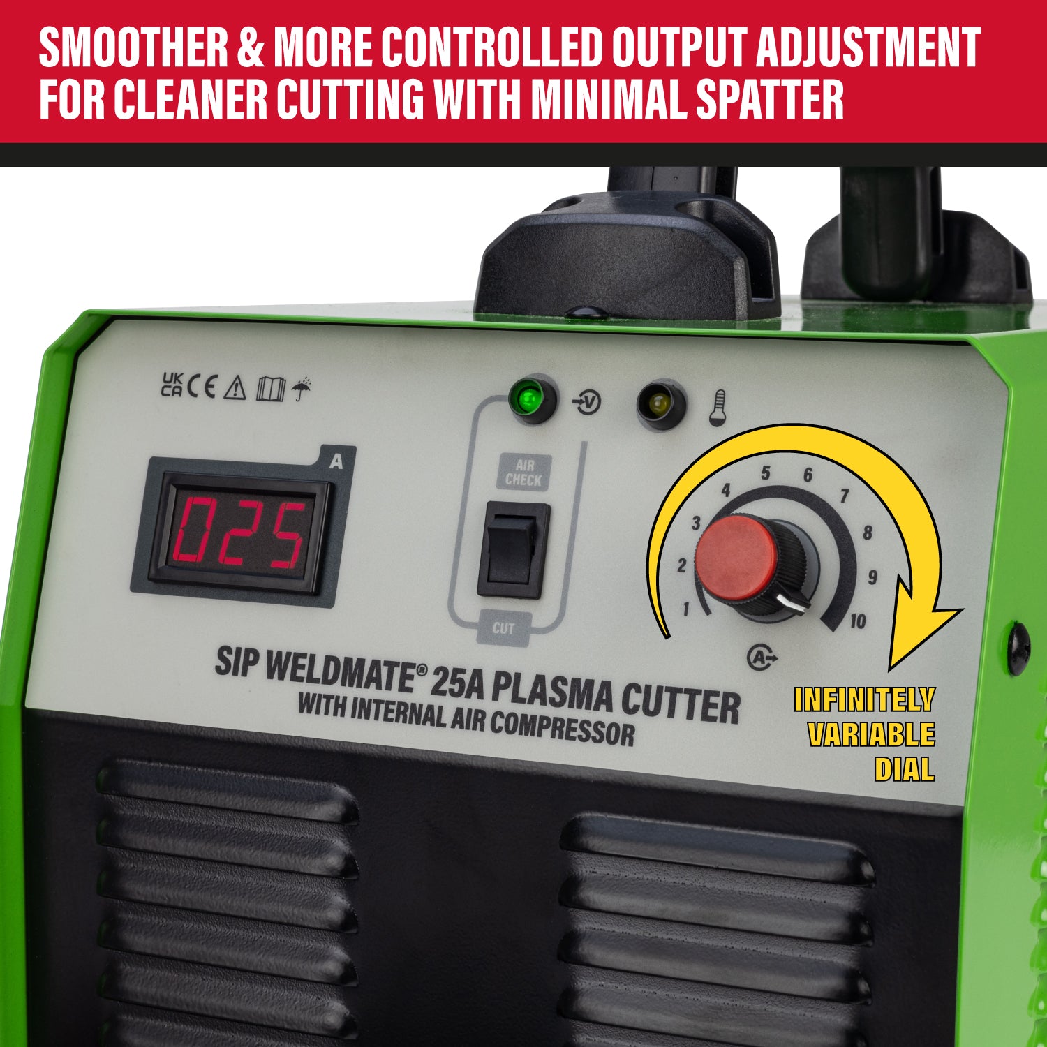 SIP 05683 WELDMATE® 25A Inverter Plasma Cutter with Internal Compressor