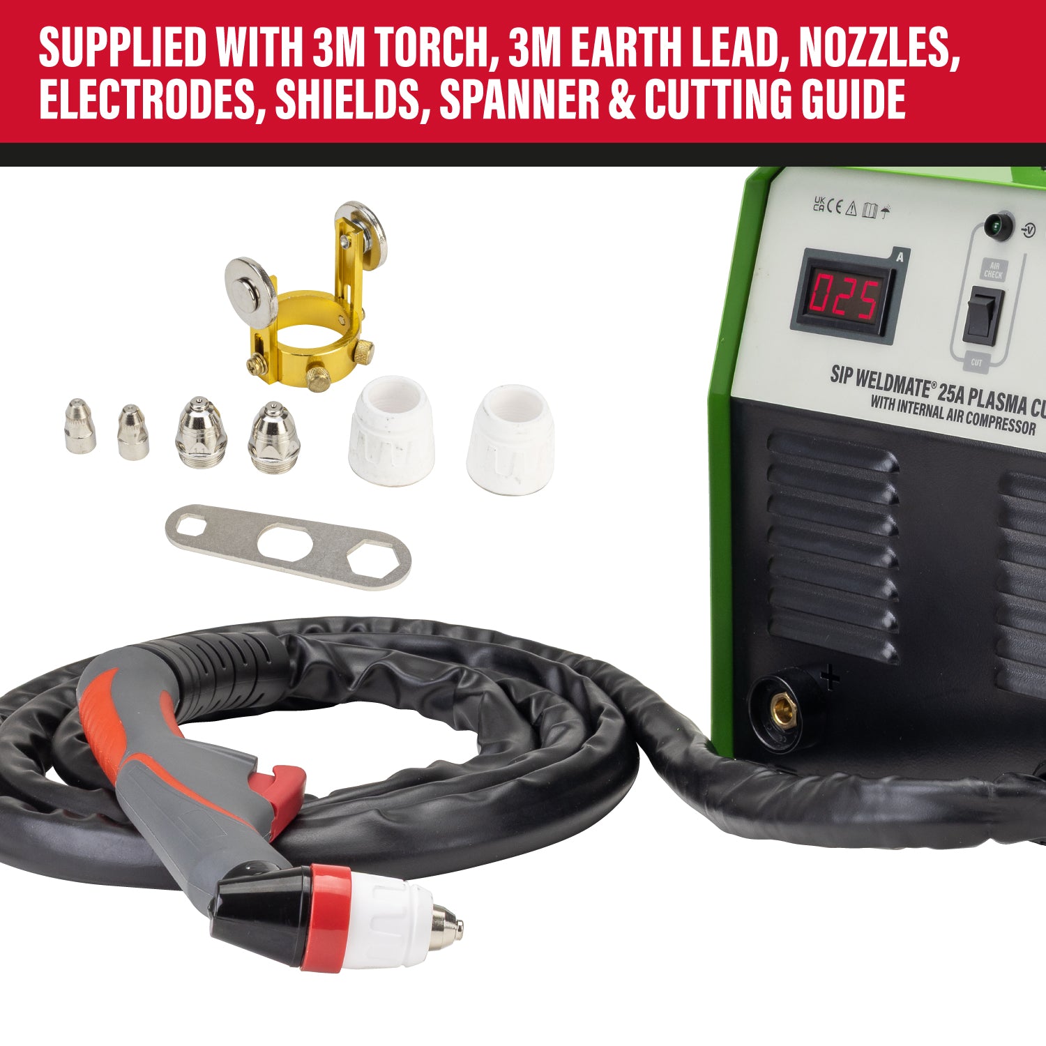 SIP 05683 WELDMATE® 25A Inverter Plasma Cutter with Internal Compressor