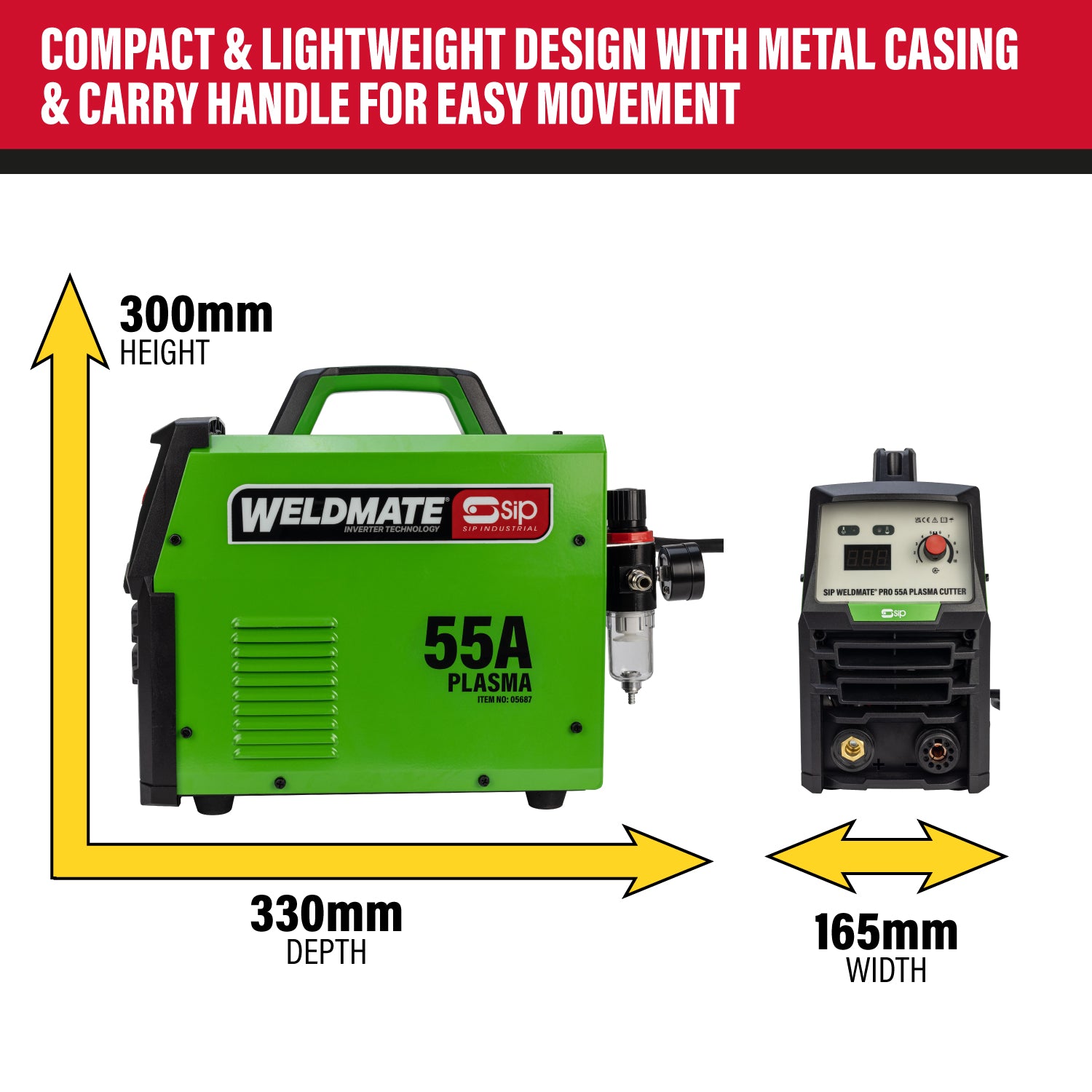 SIP 05687 WELDMATE® PRO 55A Inverter Plasma Cutter