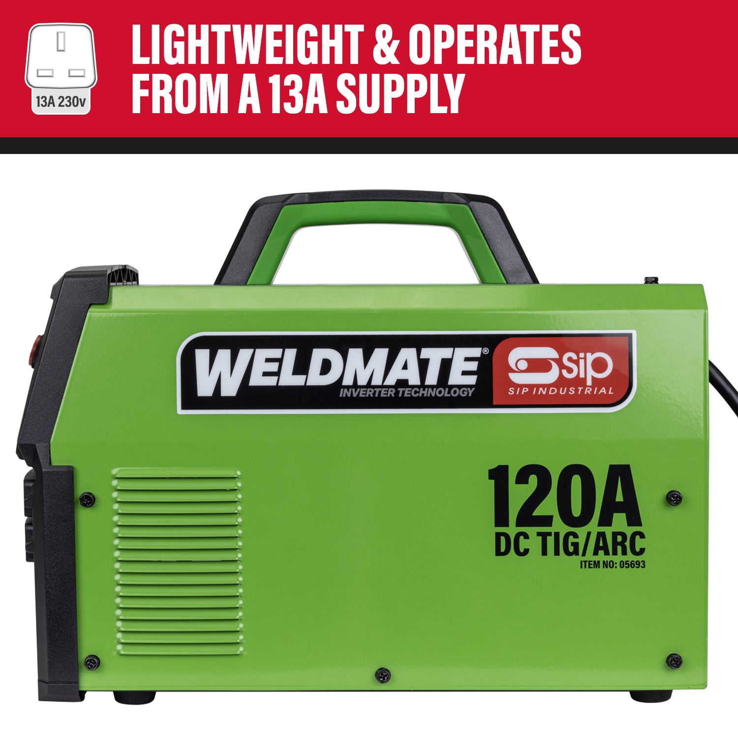 SIP 05693 WELDMATE® PRO 120A DC TIG/ARC Inverter Welder