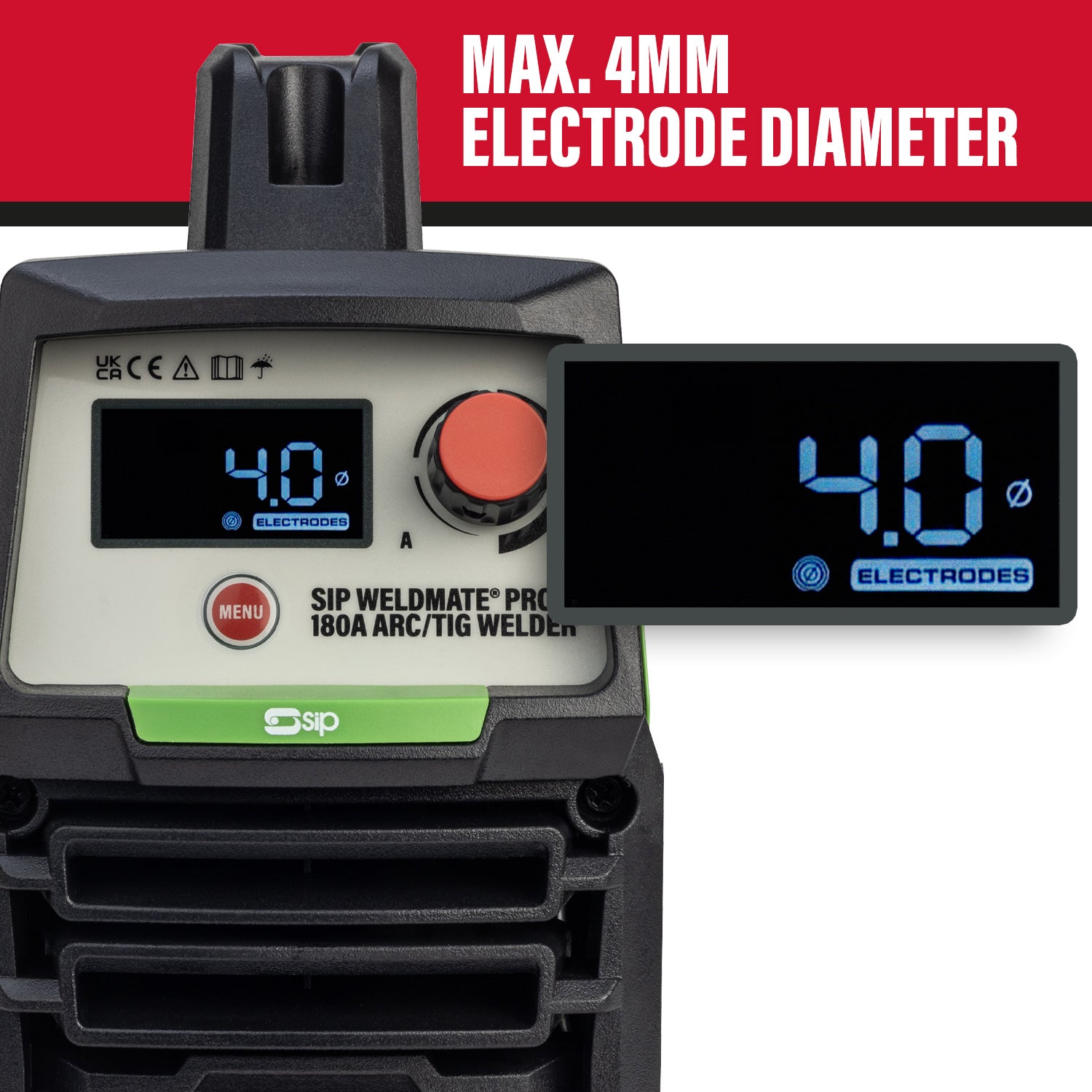 SIP 05696 WELDMATE® PRO 180A ARC/TIG Inverter Welder