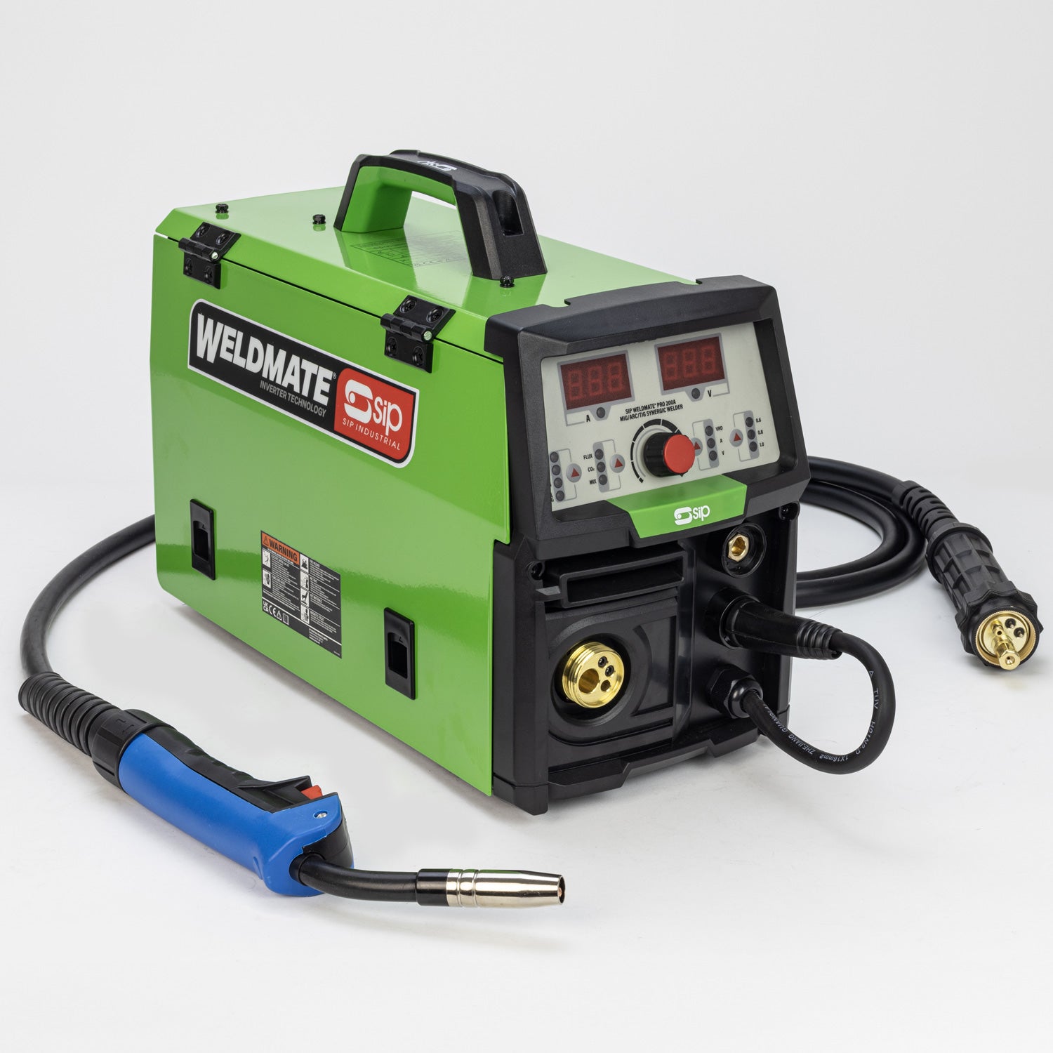 SIP 05734TROLLEY WELDMATE® PRO 200A MIG/ARC/TIG Synergic Welder with Trolley Package