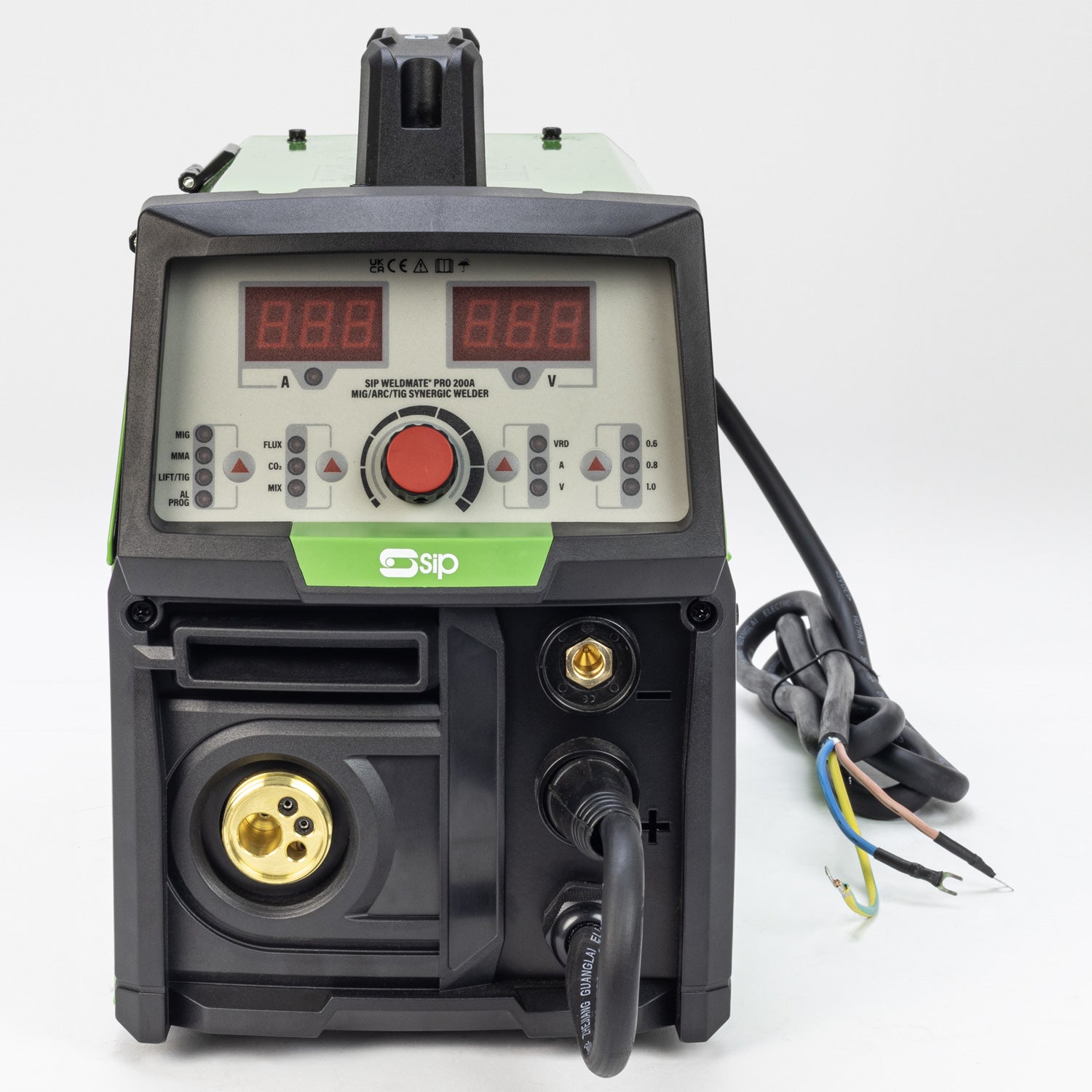 SIP 05734TROLLEY WELDMATE® PRO 200A MIG/ARC/TIG Synergic Welder with Trolley Package