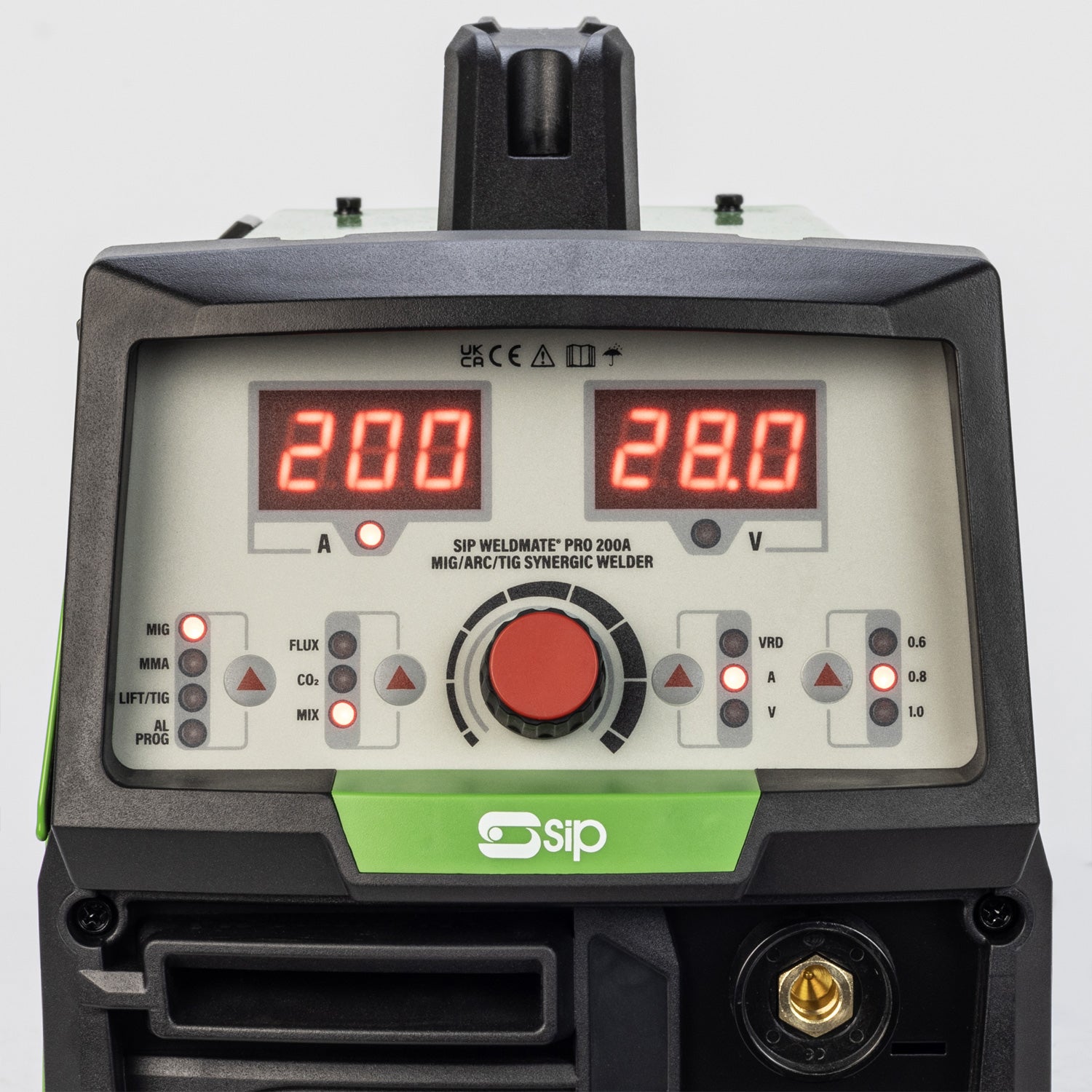 SIP 05734TROLLEY WELDMATE® PRO 200A MIG/ARC/TIG Synergic Welder with Trolley Package