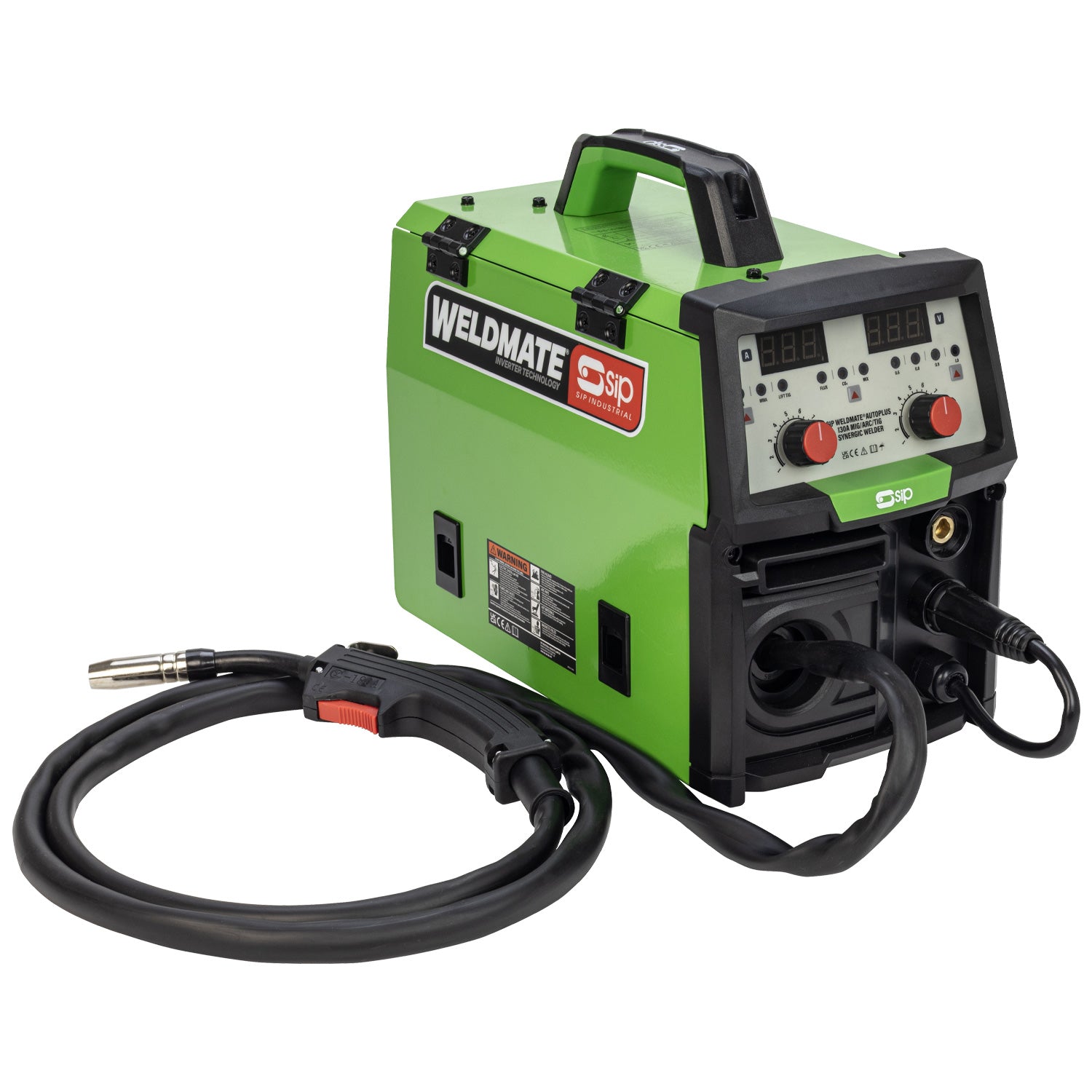SIP 05737TROLLEY WELDMATE® AUTOPLUS 130A MIG/ARC/TIG Synergic Welder with Trolley Package