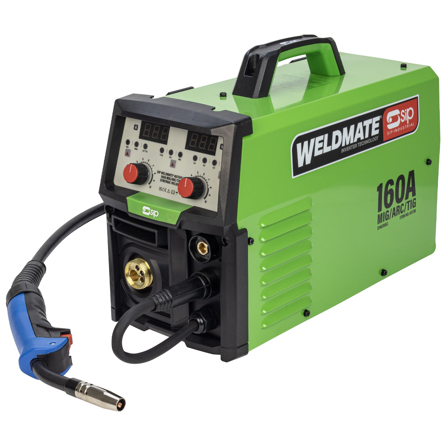 SIP 05738 WELDMATE® AUTOPLUS 160A MIG/ARC/TIG Synergic Welder
