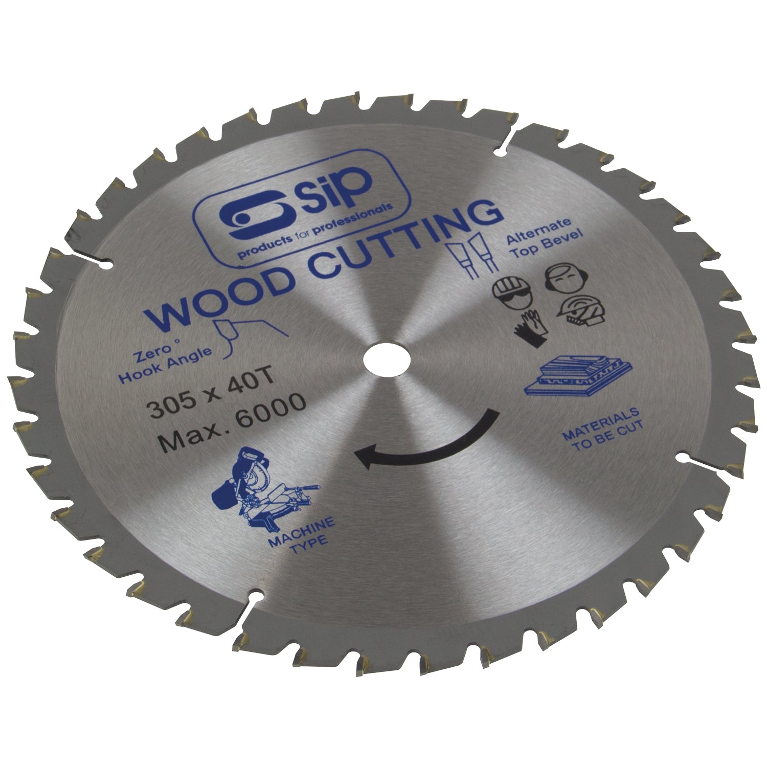SIP 06122 10" 305 x 30mm TCT40 Circular Blade