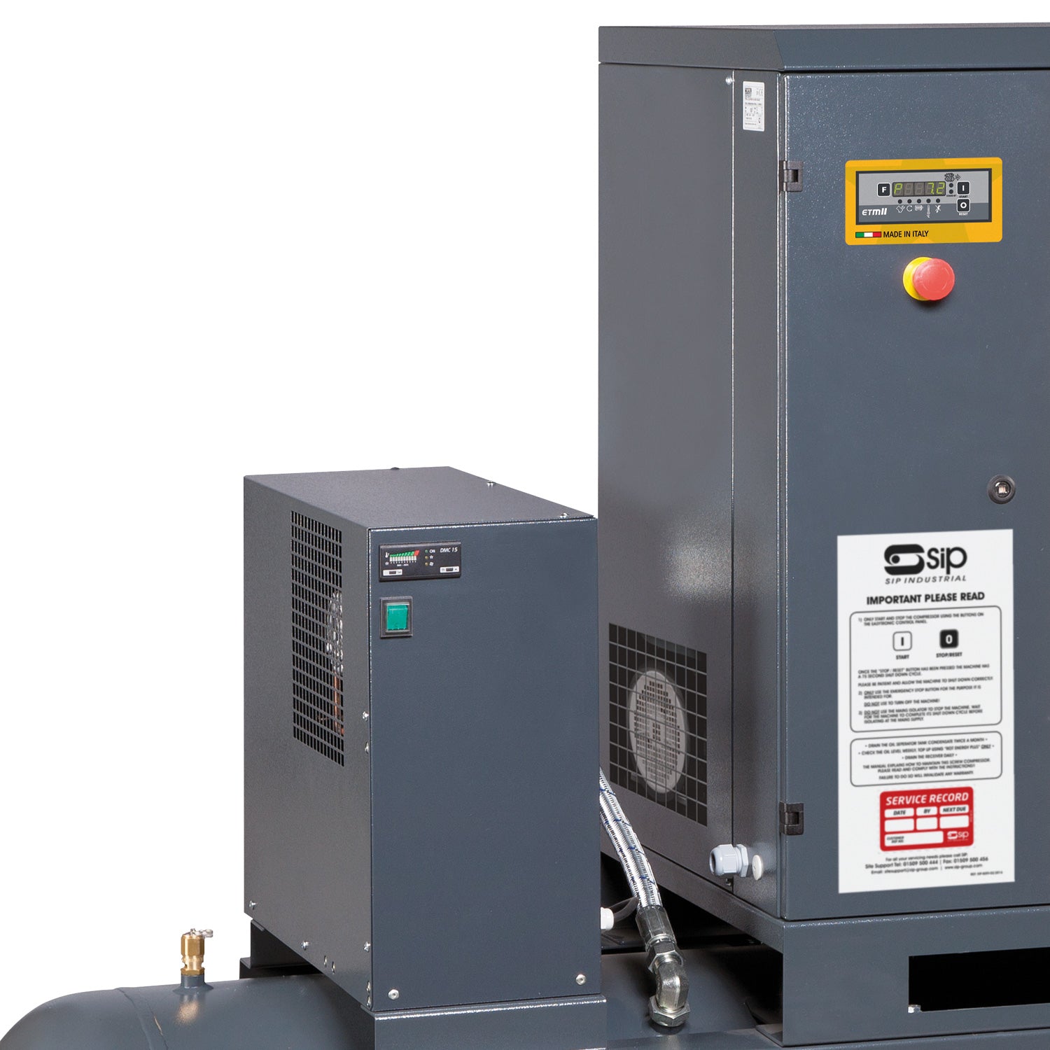 SIP 06322 Sirio 08-10-270ES Screw Compressor/Dryer