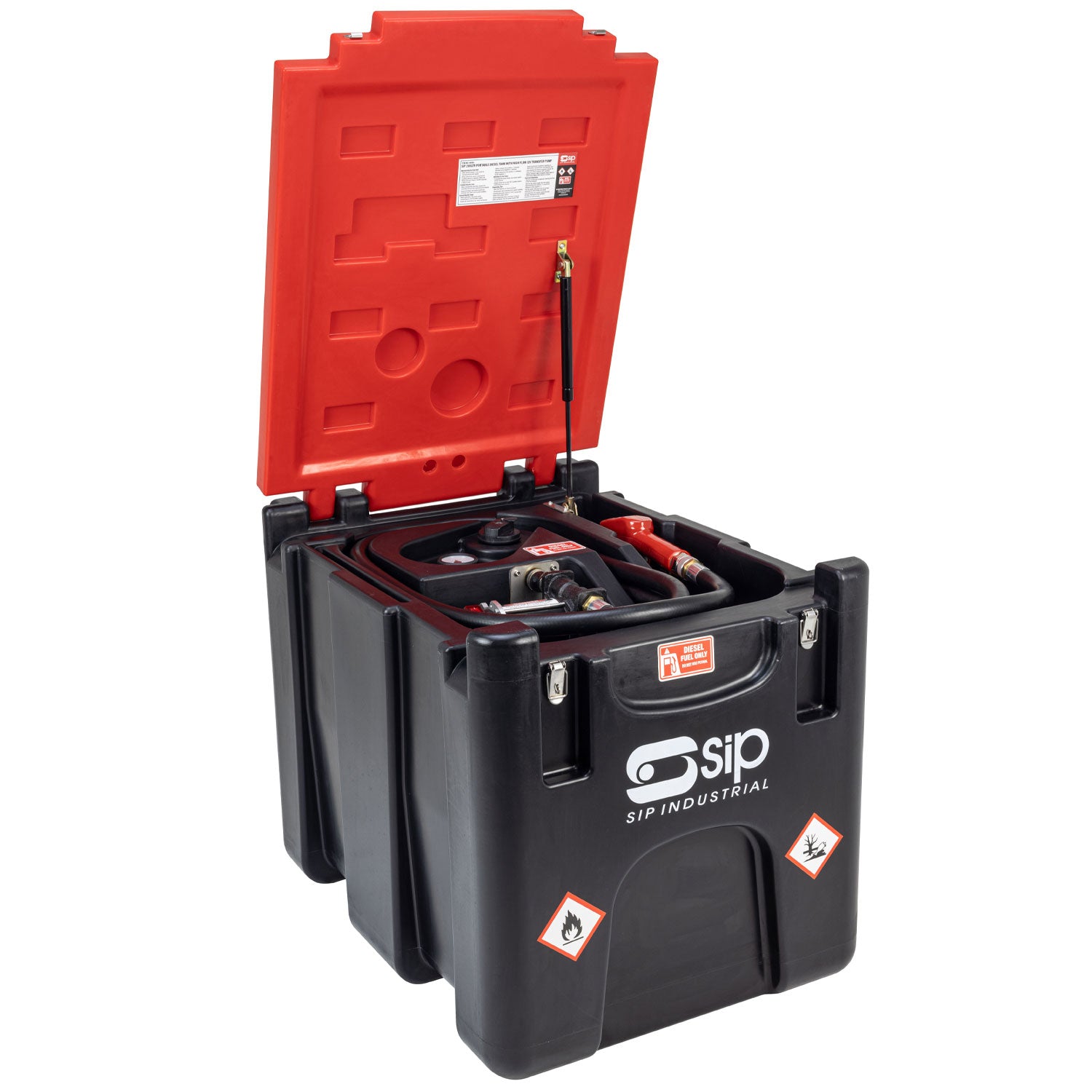 SIP 06950 200ltr Portable Diesel Tank with High-Flow 12v Transfer Pump