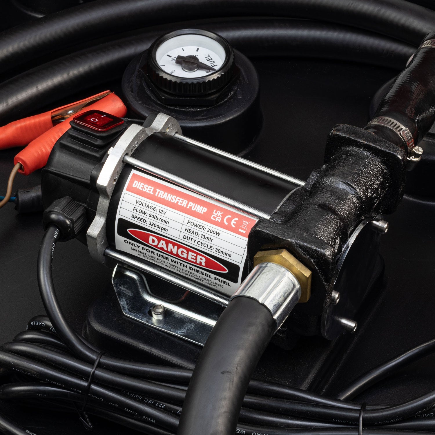 SIP 430ltr Portable Diesel Tank with High-Flow 12v Transfer Pump