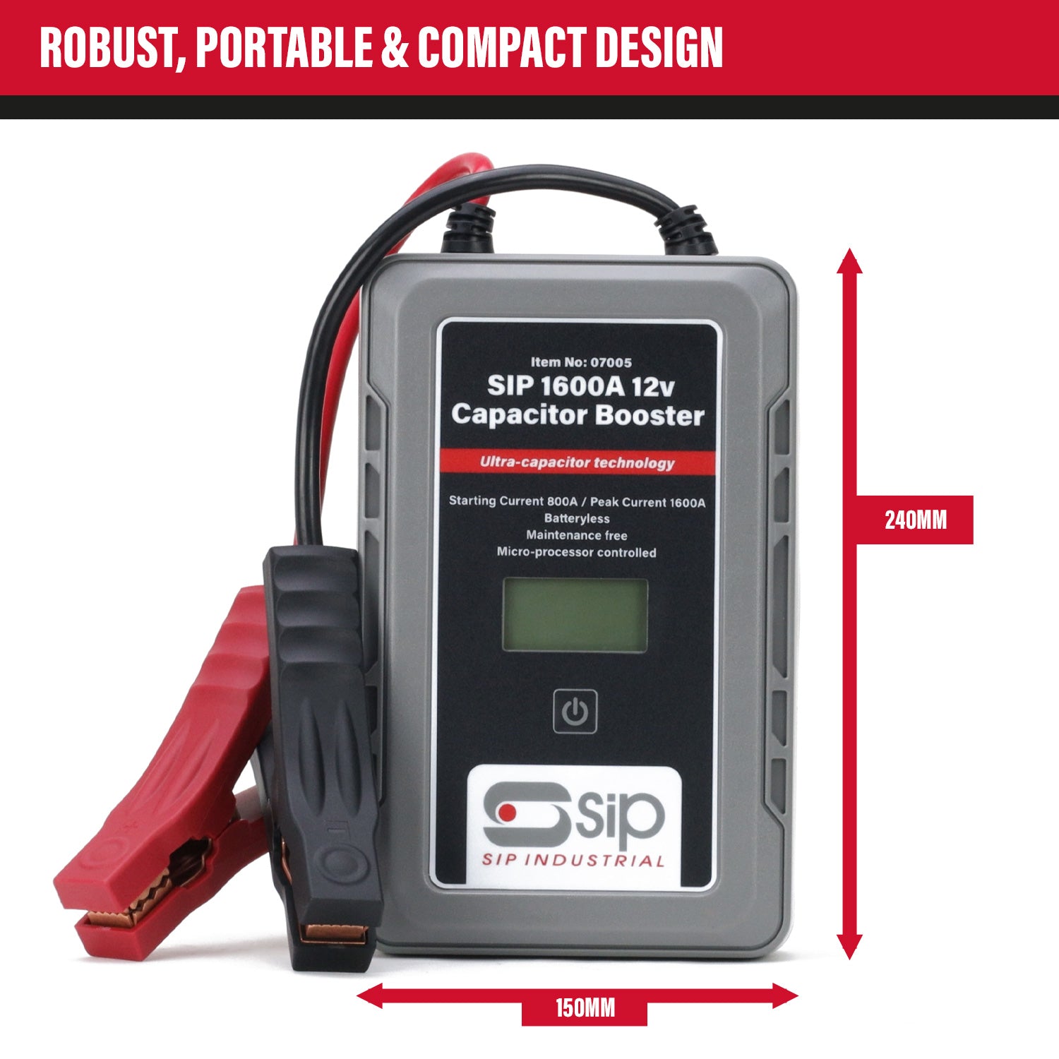 SIP 07005 1600A 12v Hand-Held Capacitor Booster