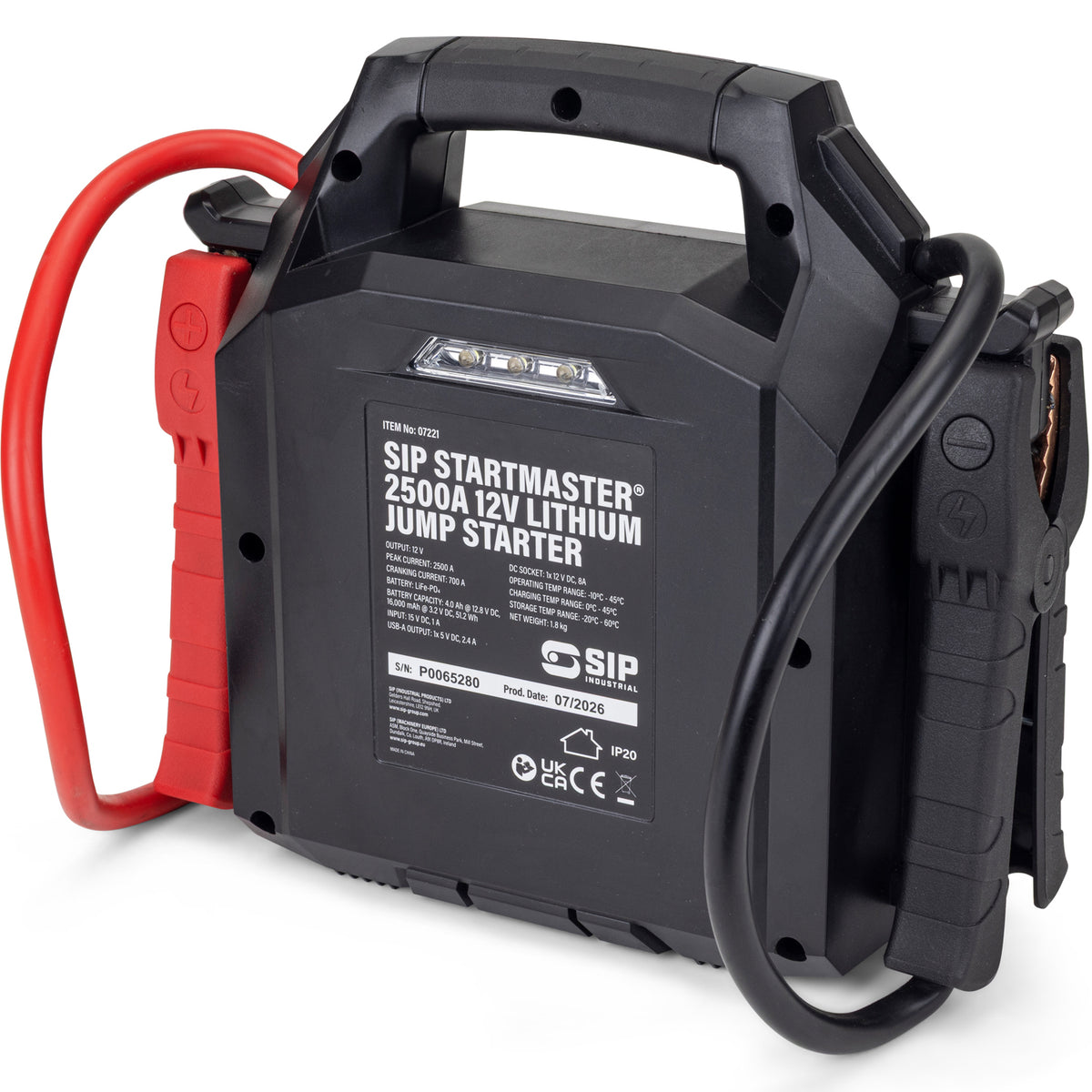 SIP 07221 STARTMASTER® 2500A 12V Lithium Jump Starter