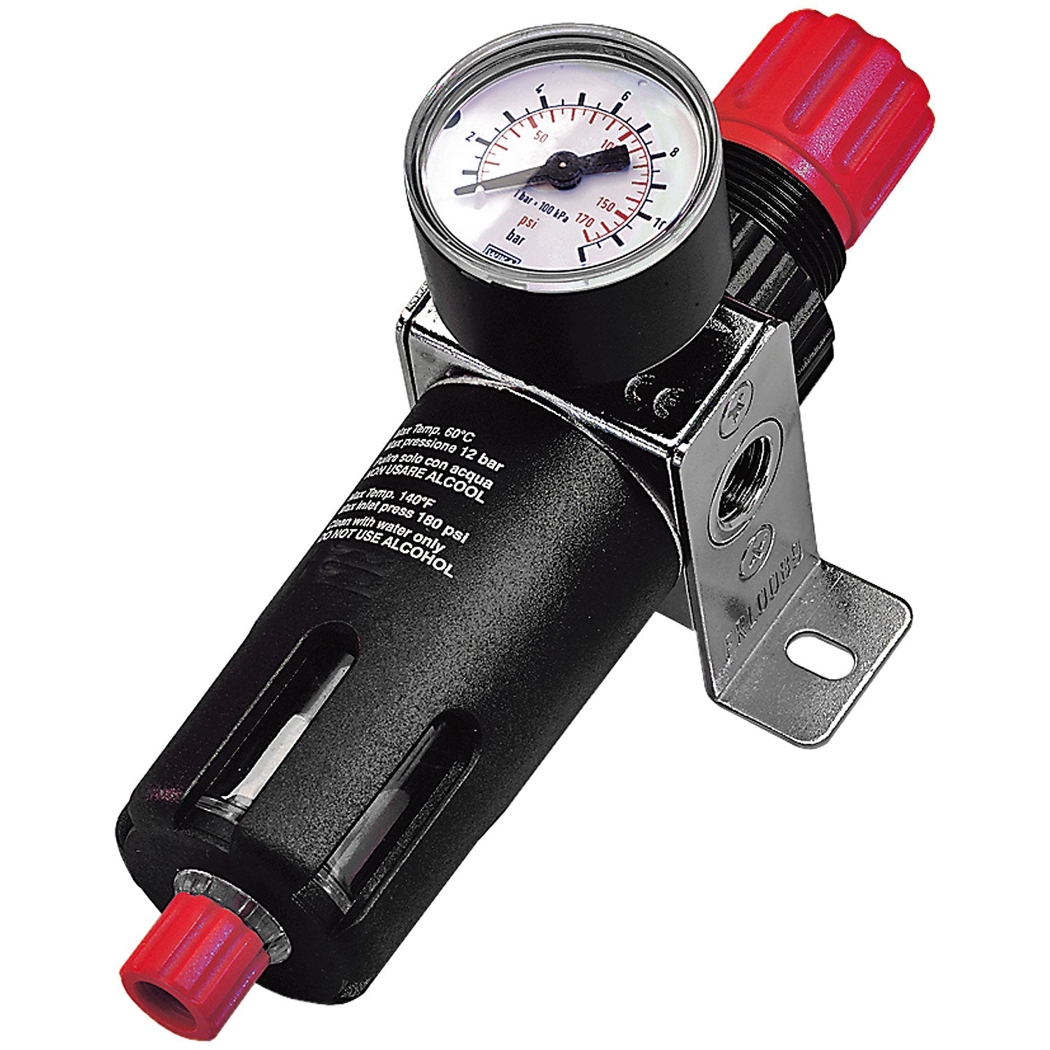 SIP 07526 1/4" Filter Regulator with Gauge