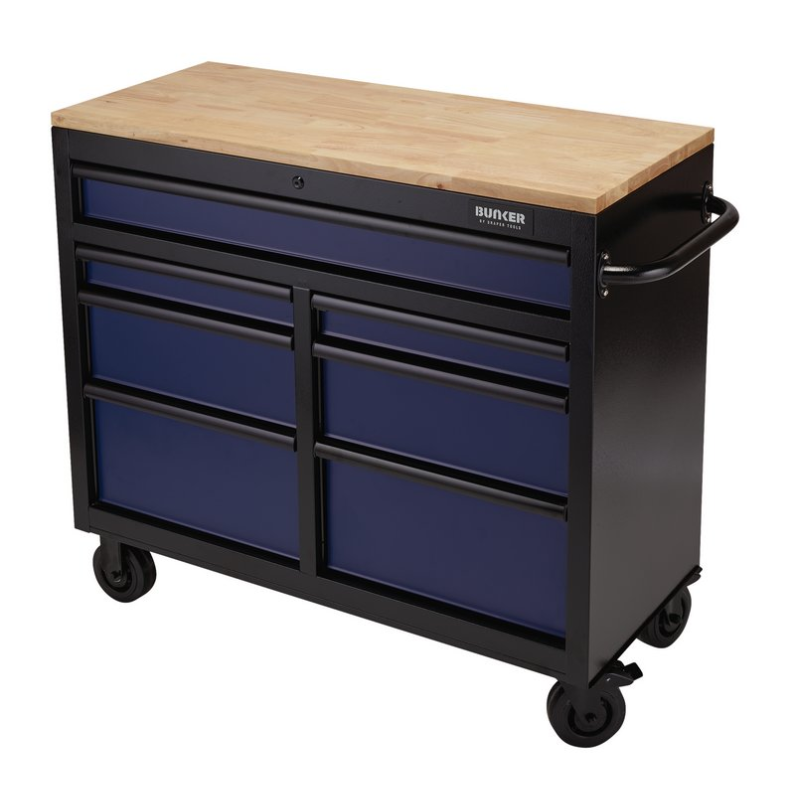 BUNKER 27210 Workbench Roller Tool Cabinet 7 Drawer, 41"