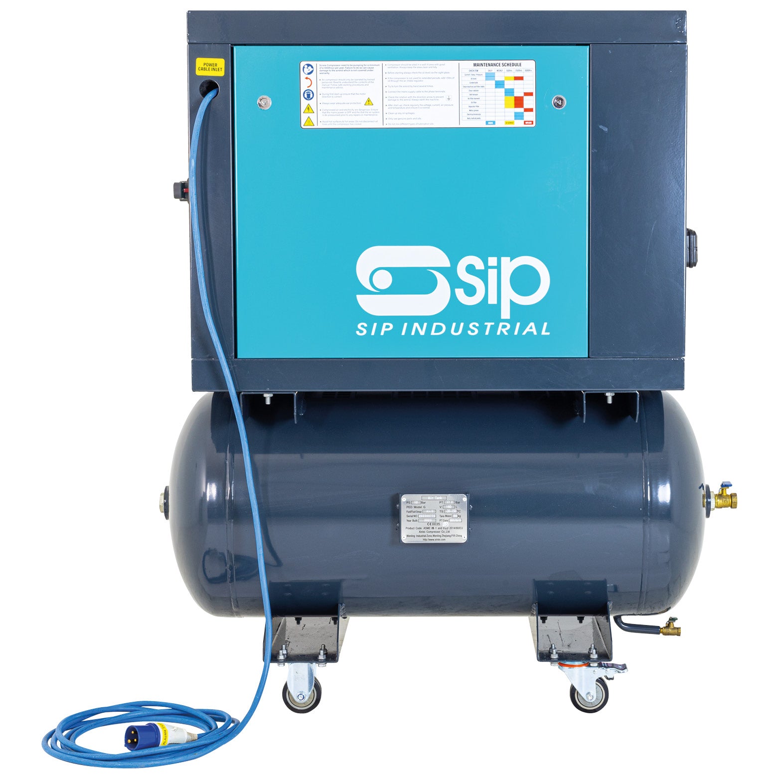 SIP 08256 VSDD 4kW 8bar 160ltr 230v Rotary Screw Compressor