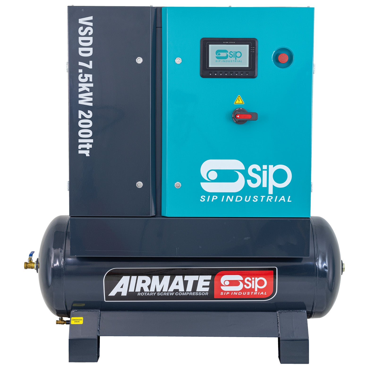 SIP 08261 VSDD 7.5kW 10bar 200ltr 400v Rotary Screw Compressor