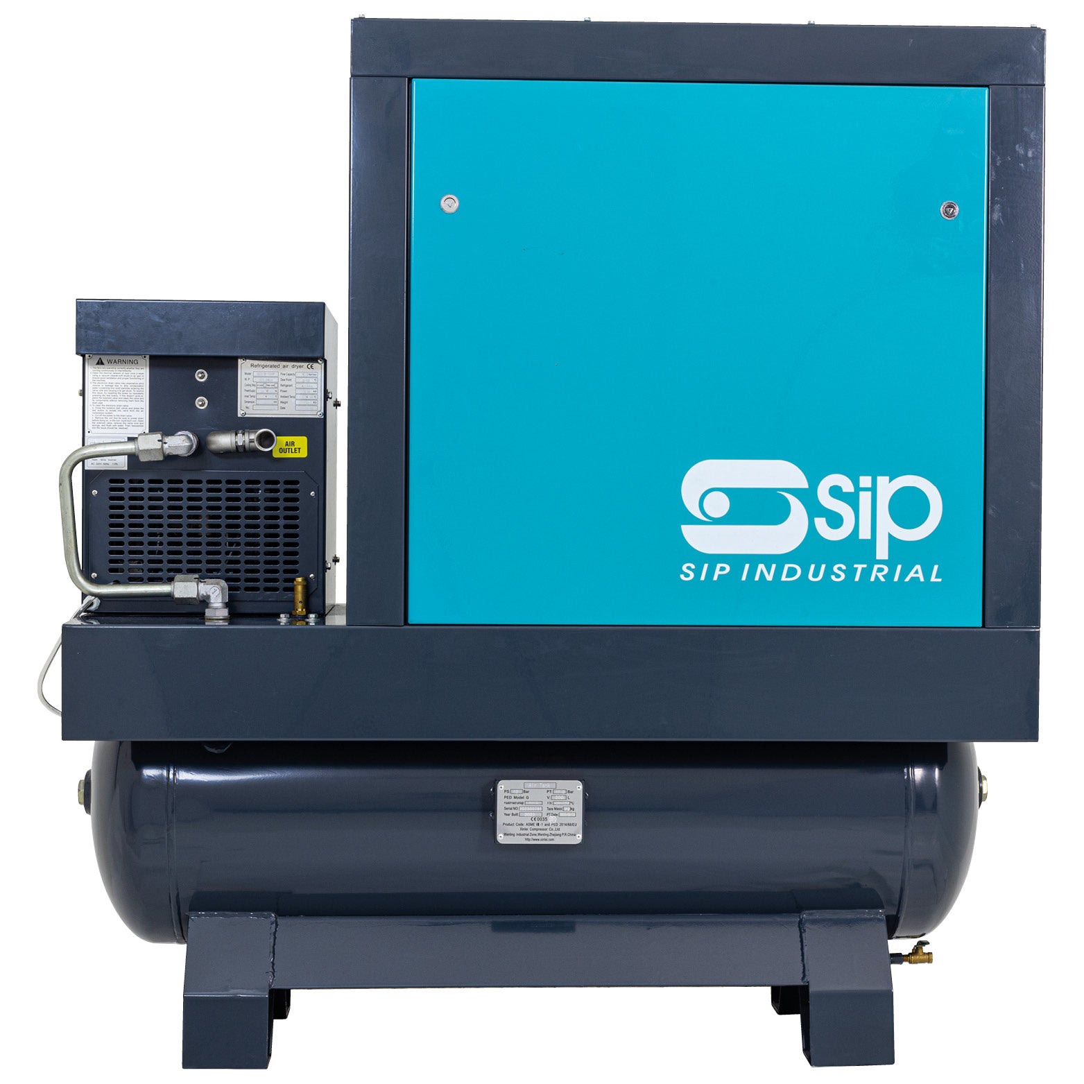 SIP 08264 VSDD/RD 7.5kW 8bar 200ltr 400v Rotaty Screw Compressor with Dryer
