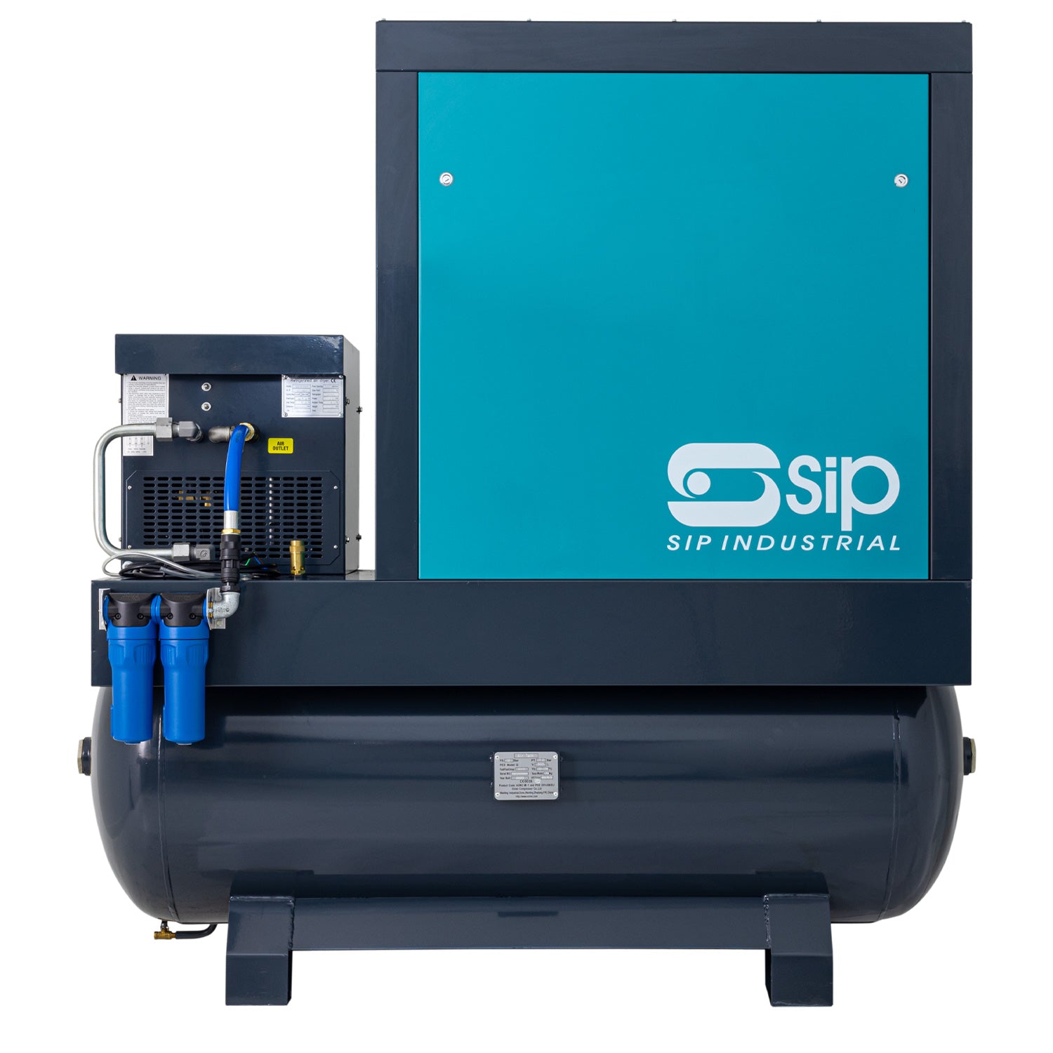 SIP 08277 VSDD/RDF 11kW 8bar 500ltr 400v Rotary Screw Compressor with Dryer & Filter