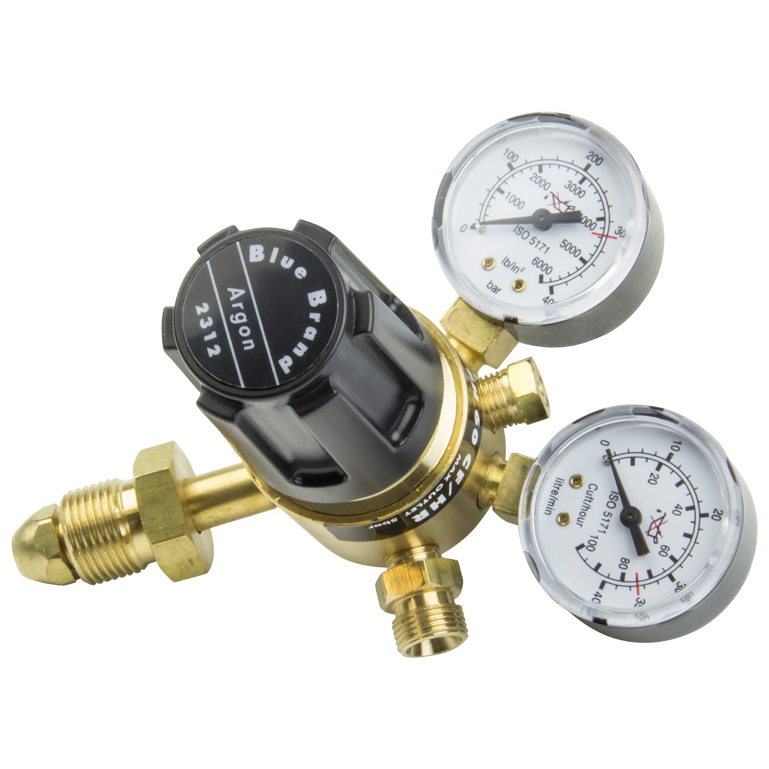 SIP 09019 Brass Regulator with Contents and Flow Gauges