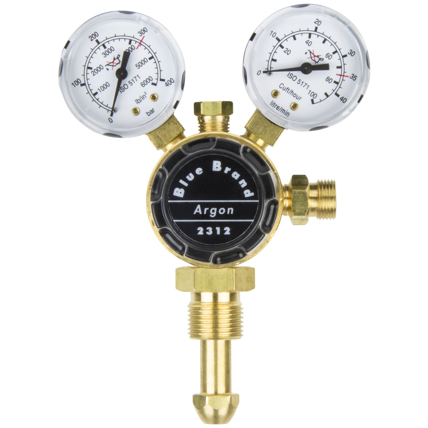 SIP 09019 Brass Regulator with Contents and Flow Gauges
