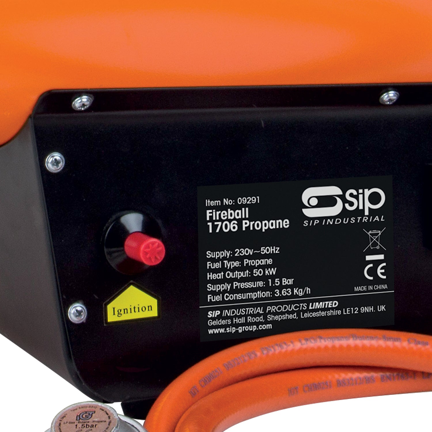 SIP 09291 Fireball 1706 Propane Gas Heater