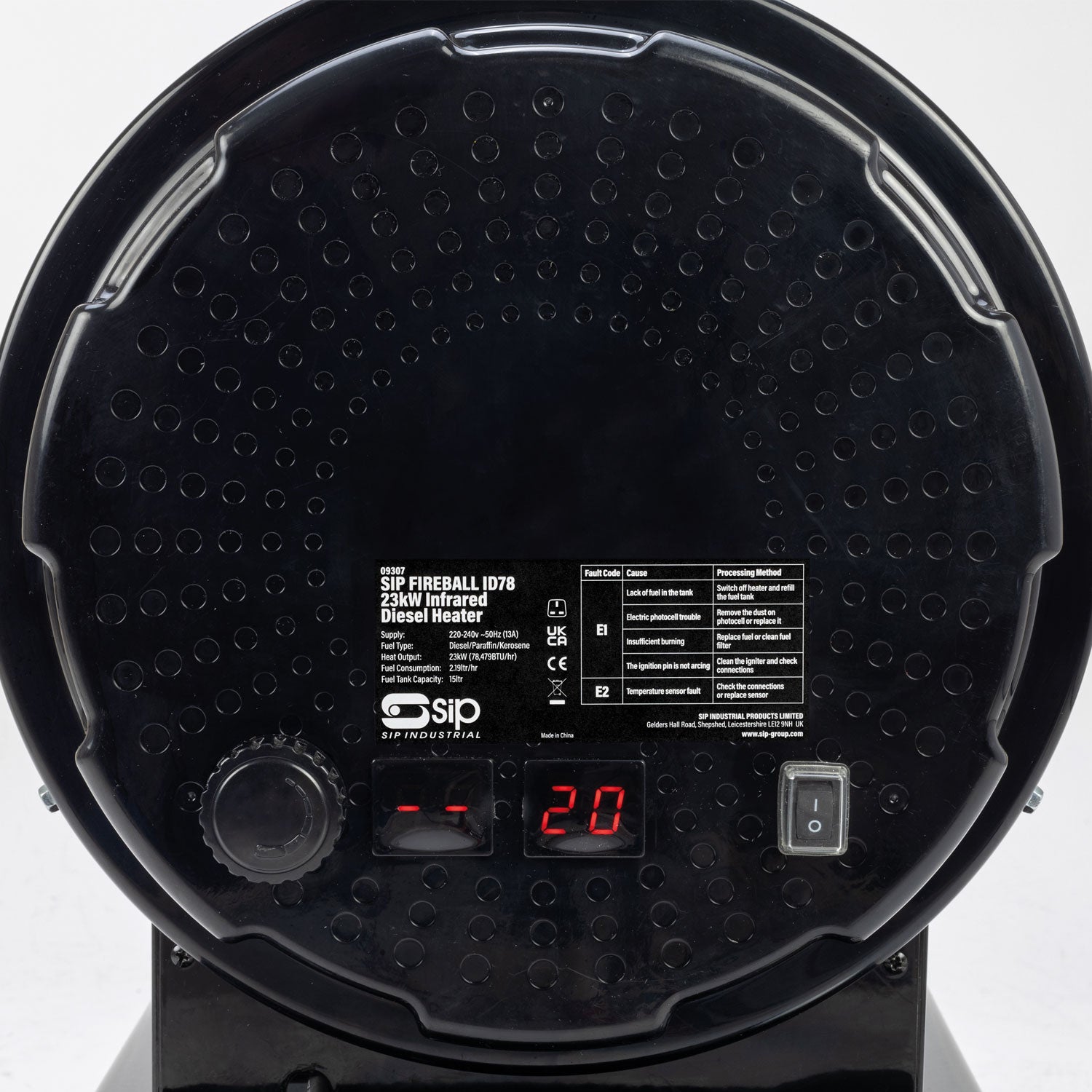 SIP 09307 Fireball ID78 23kw Infrared Diesel Heater