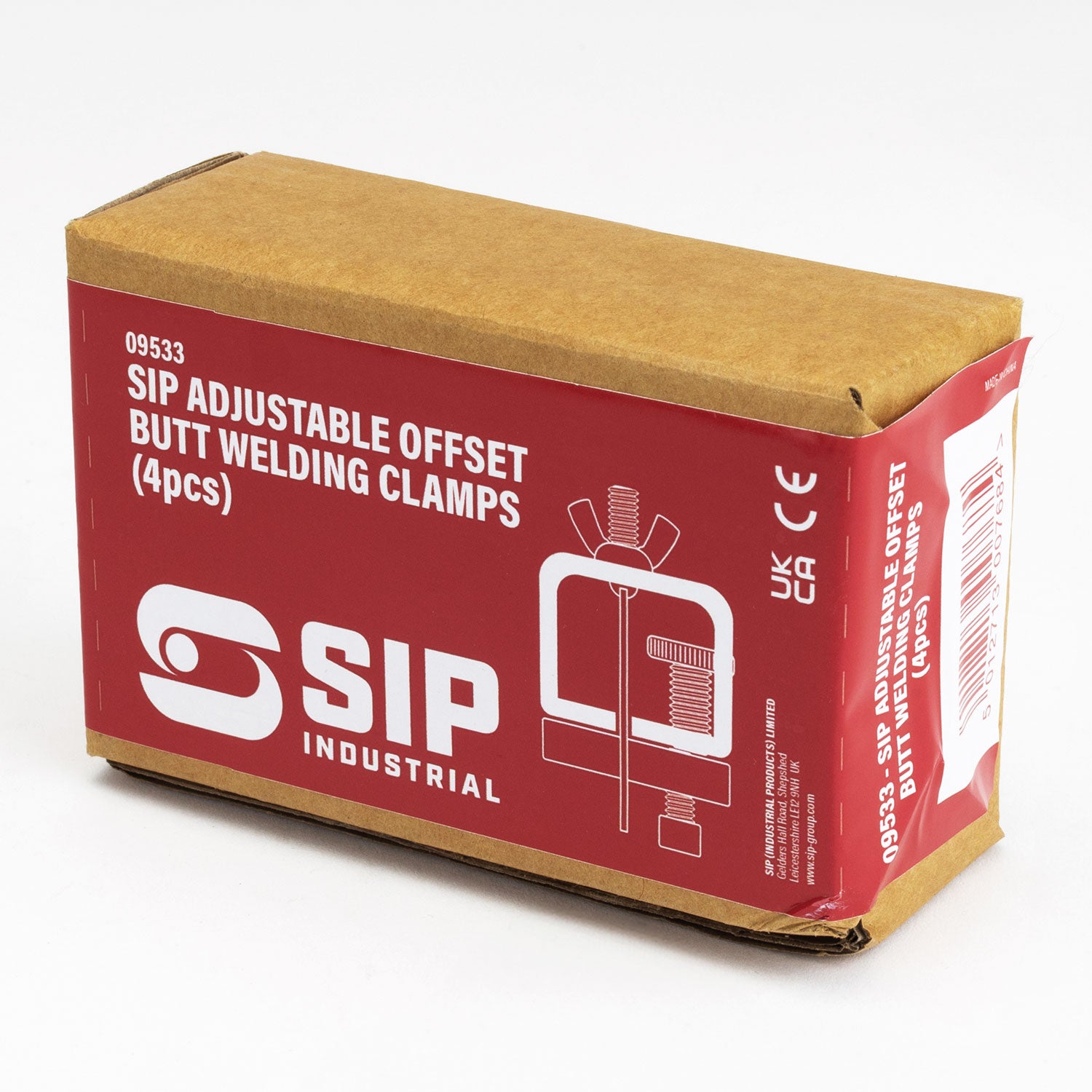 SIP 09533 4pc Adjustable Offset Butt Welding Clamps