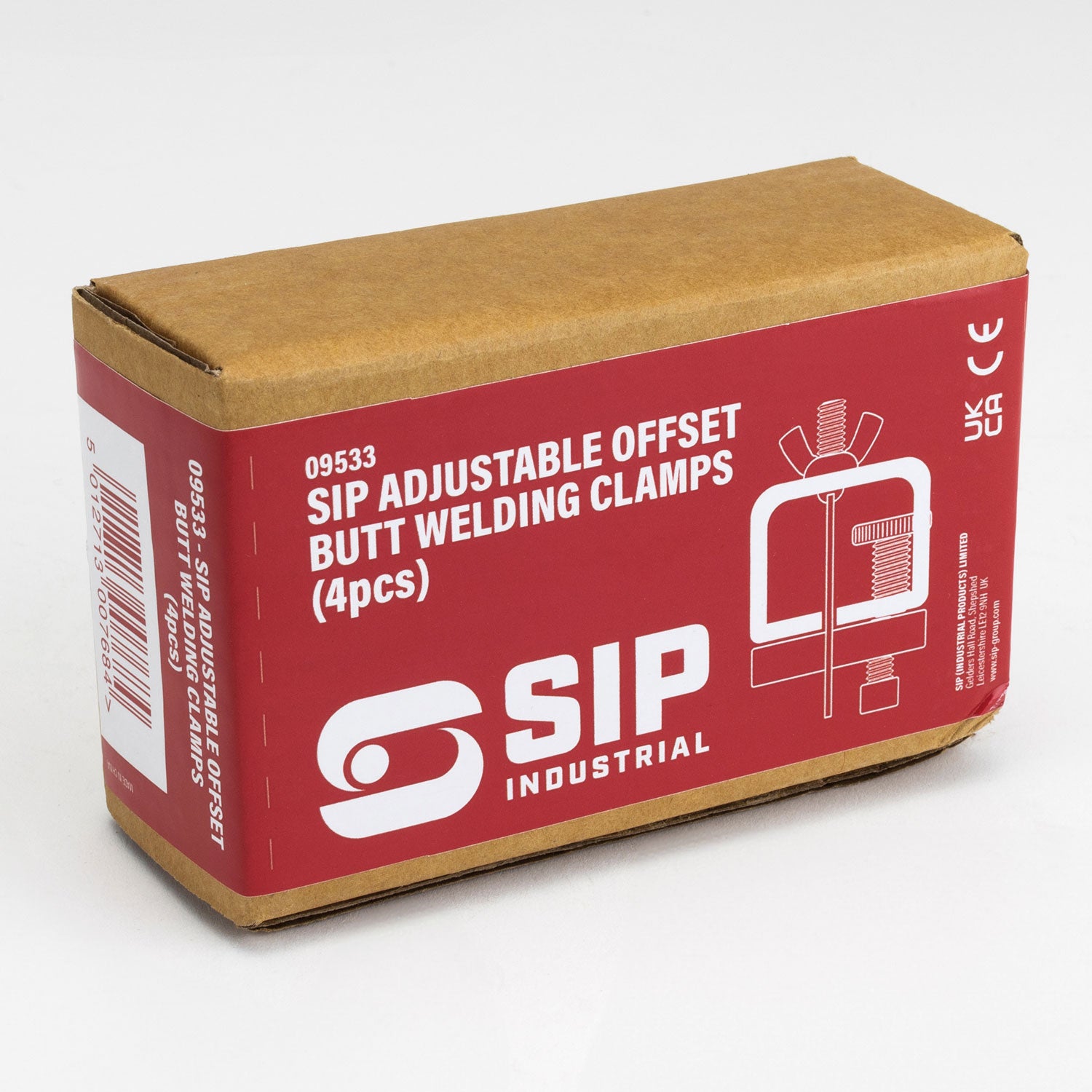 SIP 09533 4pc Adjustable Offset Butt Welding Clamps