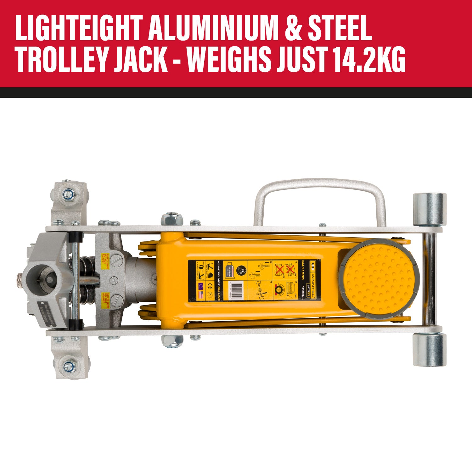 SIP 09708 WINNTEC® 1.5 Ton Aluminium Trolley Jack