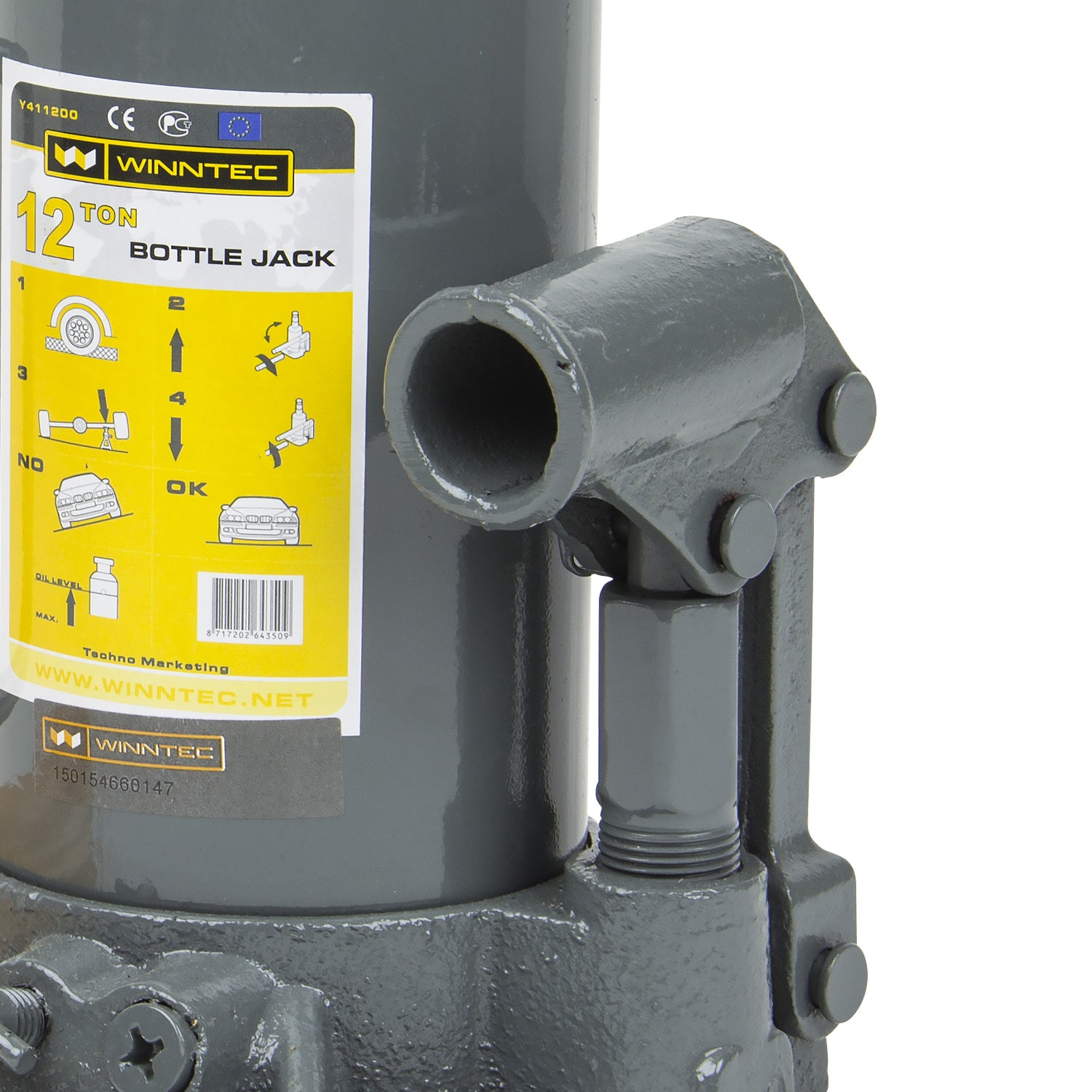 SIP 09843 Winntec 12 Ton Bottle Jack