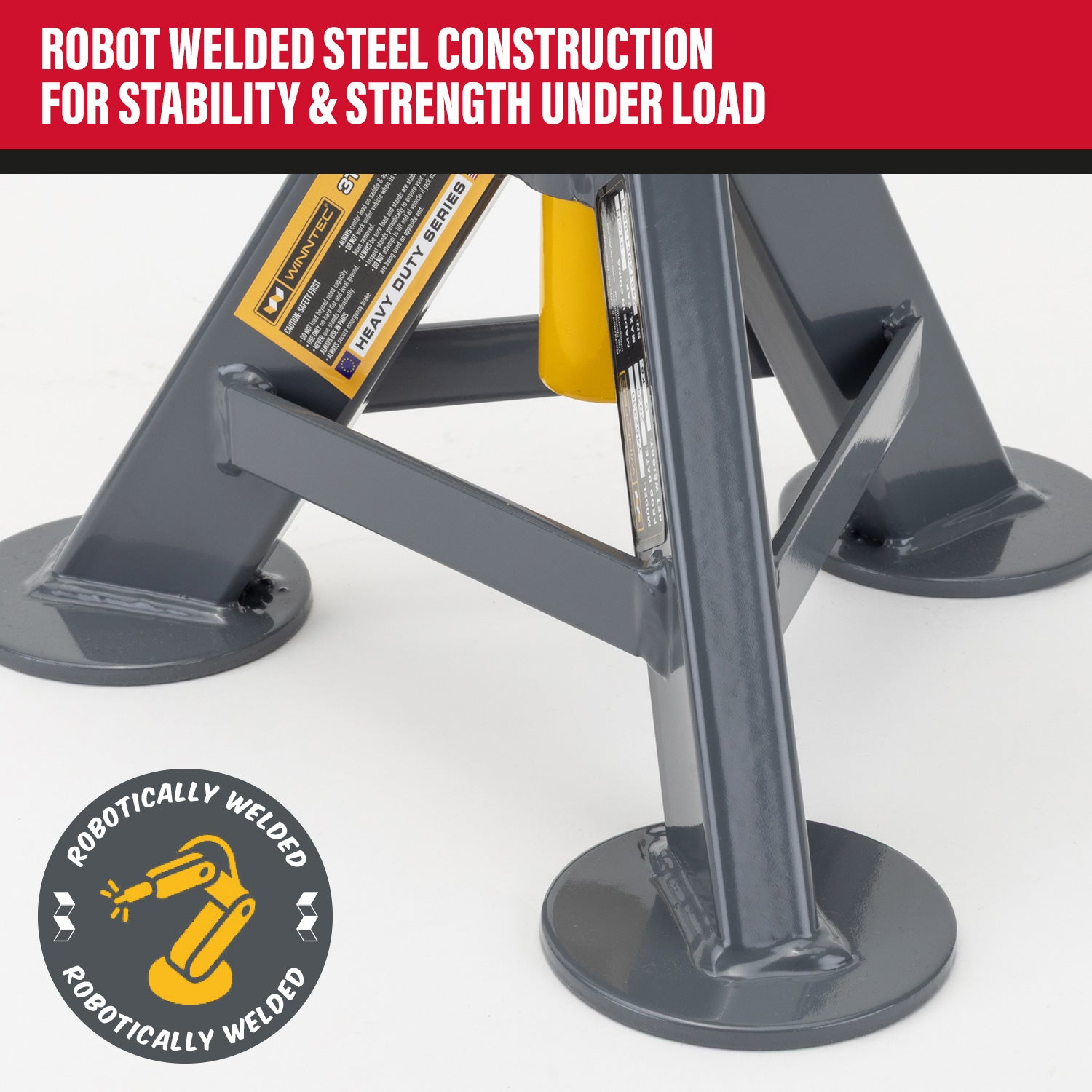 WINNTEC® 3 Ton Low-Profile Pin Jack Stands