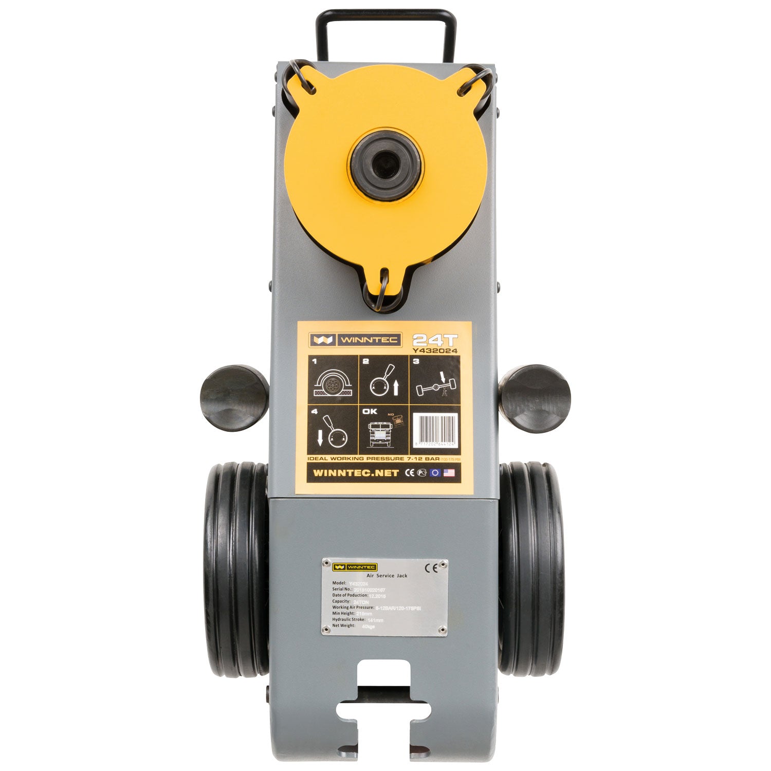 SIP 09890 Winntec 24 Ton Air Service Jack Single Stage