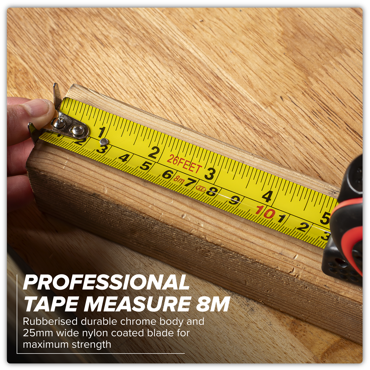 Sealey SMT8H Heavy-Duty Tape Measure 8m(26ft)