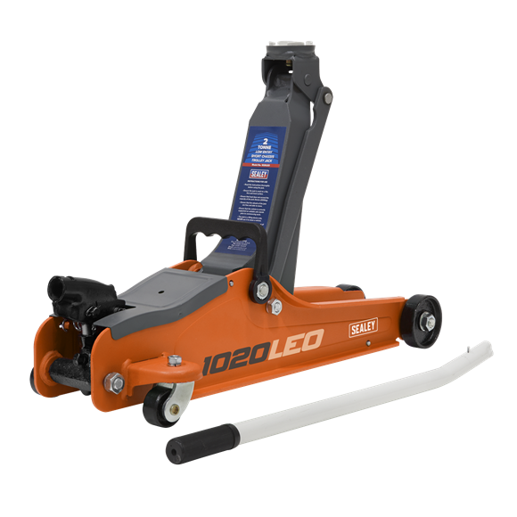 Sealey 1020LEO Low Profile Short Chassis Trolley Jack 2 Tonne - Orange