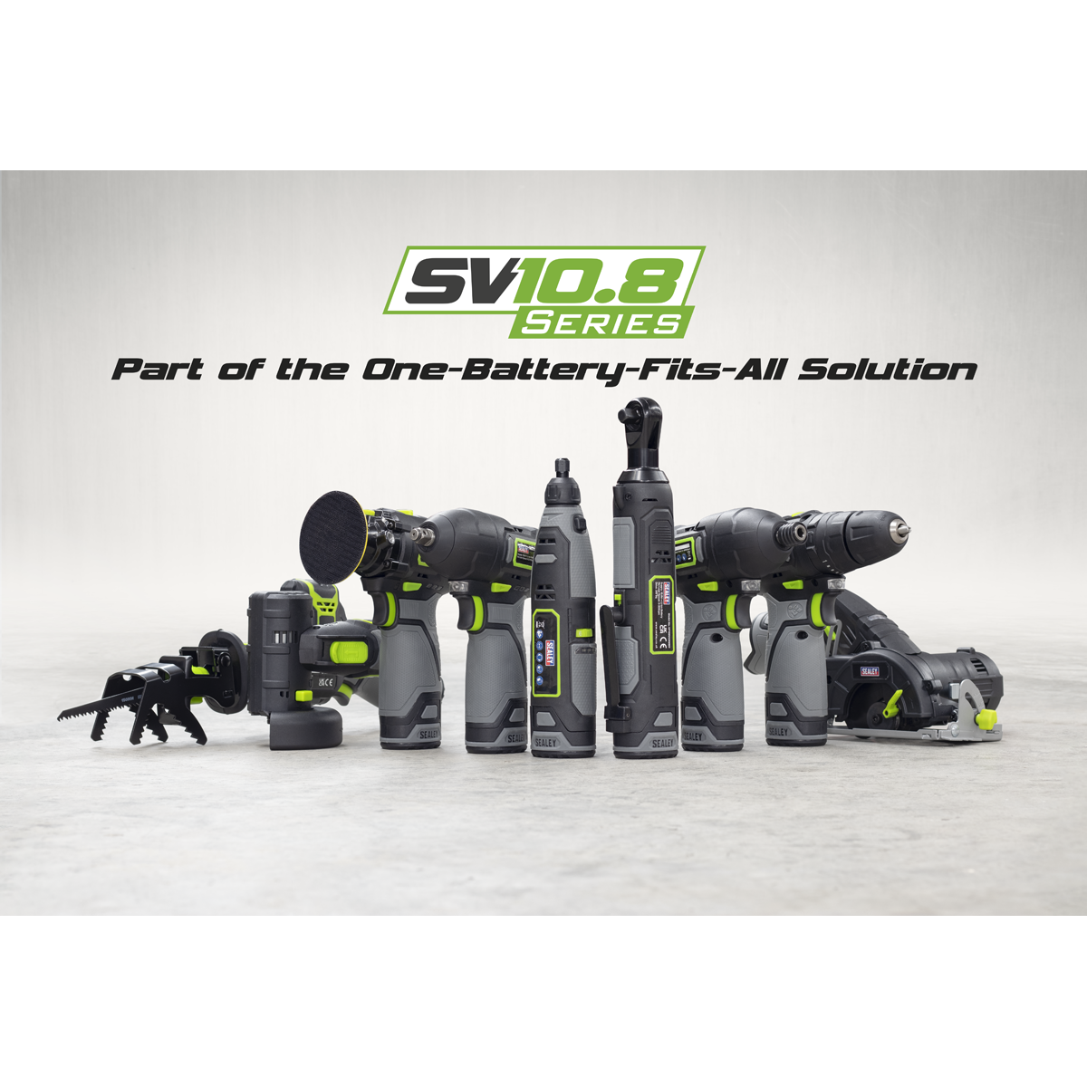 Sealey CP108VCOMBO2 SV108 Series 4 x 10.8V Cordless Combo Kit - 2 Batteries