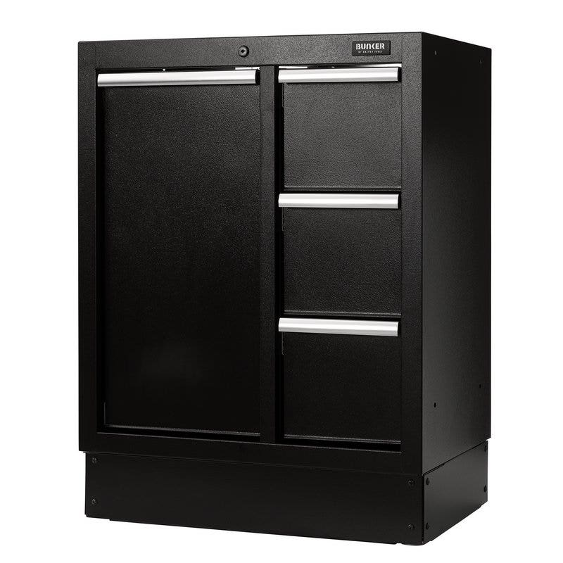 BUNKER 18843 Modular Power Tool Base Cabinet, 4 Drawer, 680mm
