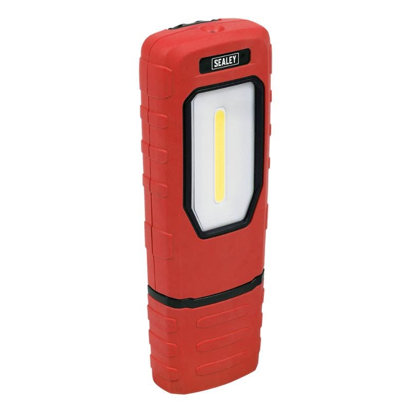 Rechargeable 360° Inspection Light 5W COB & 1W SMD LED - Red
