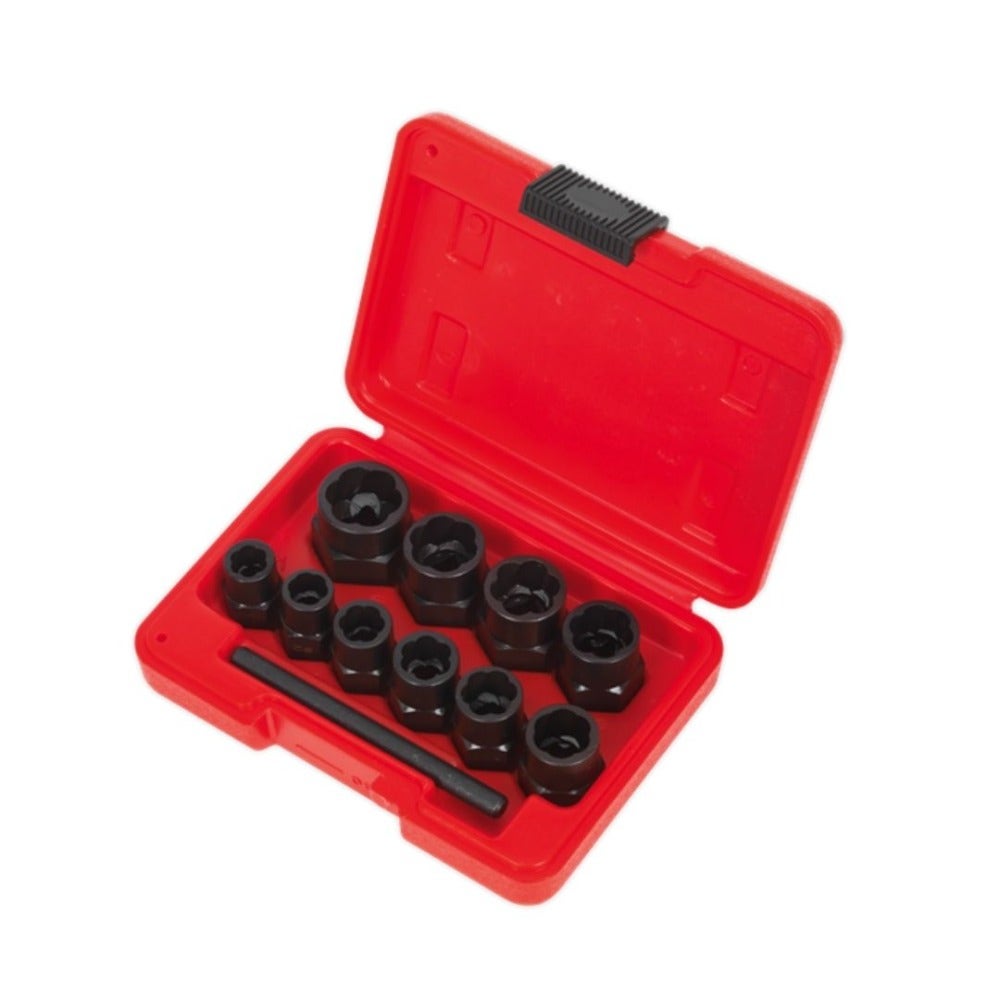 Sealey AK8184 Bolt Extractor Set 11pc 3/8"Sq Drive or Spanner